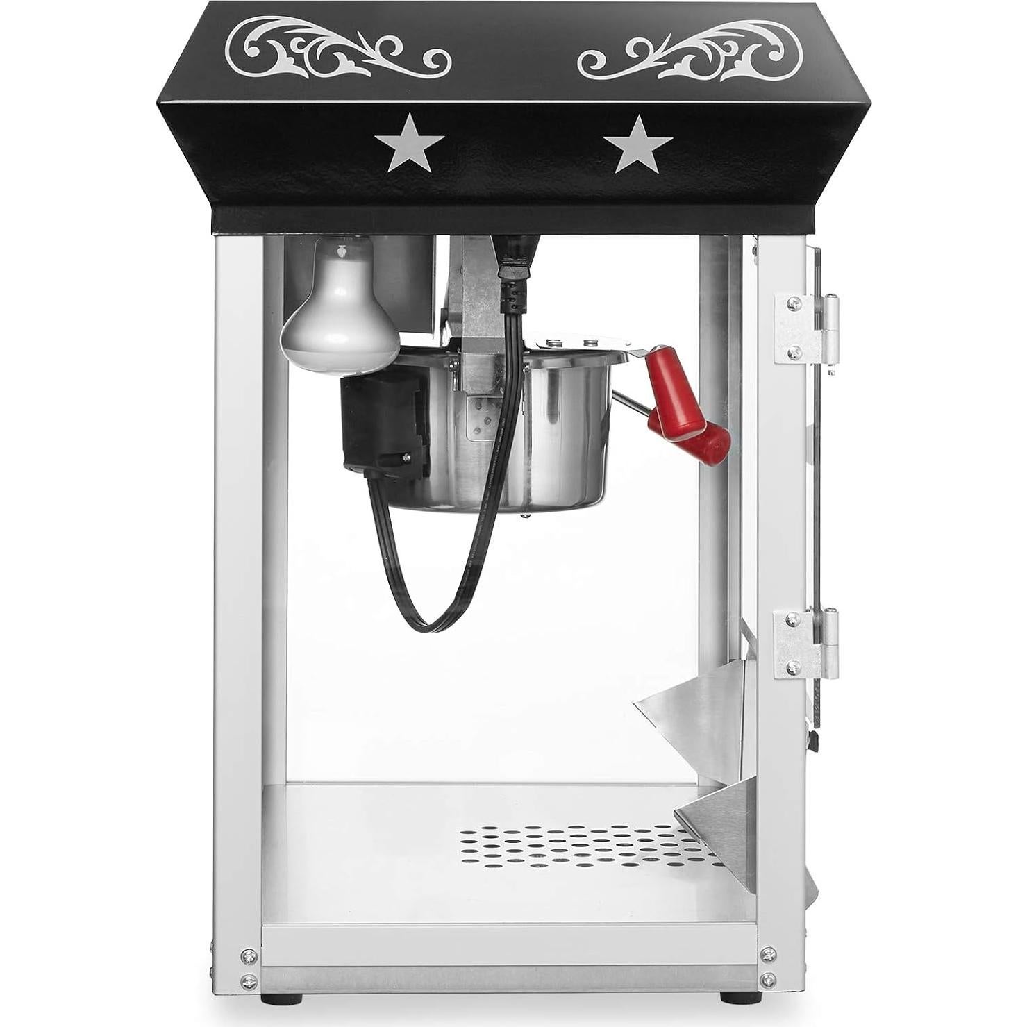 Máquina de Palomitas Olde Midway 4 oz Negra - Estilo Retro