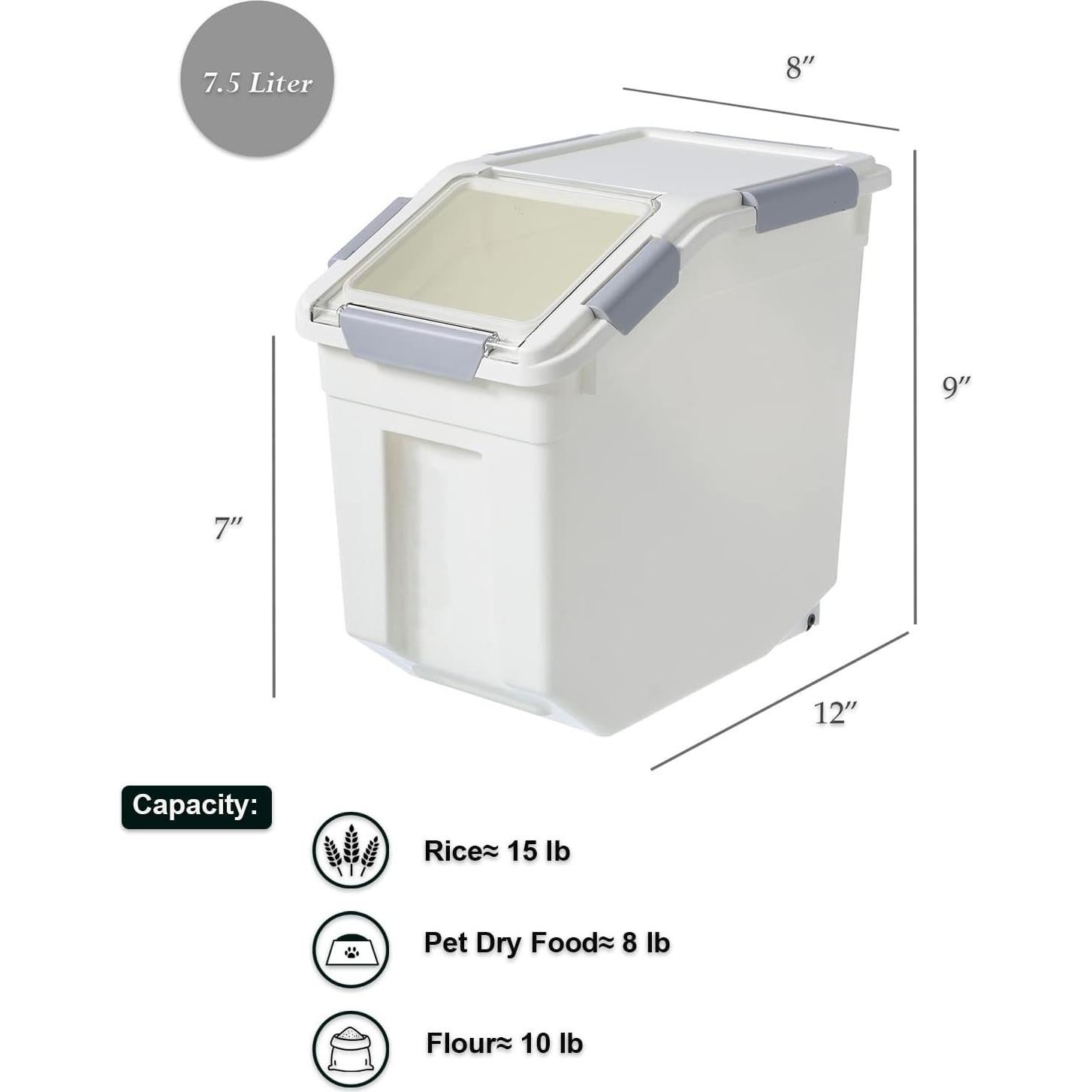 Contenedor Hermético de Almacenamiento HANAMYA 8L - 2 Unidades