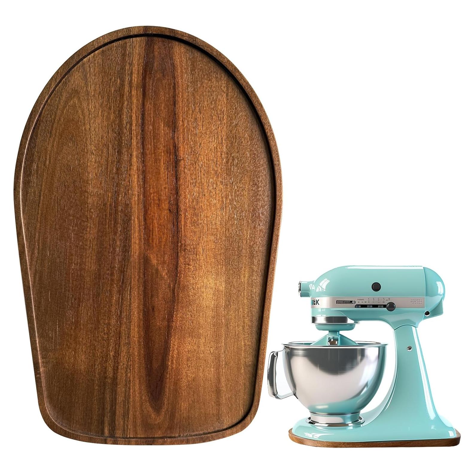 Alfombrilla deslizante de madera de acacia Klxuyuo 4.5-5 QT