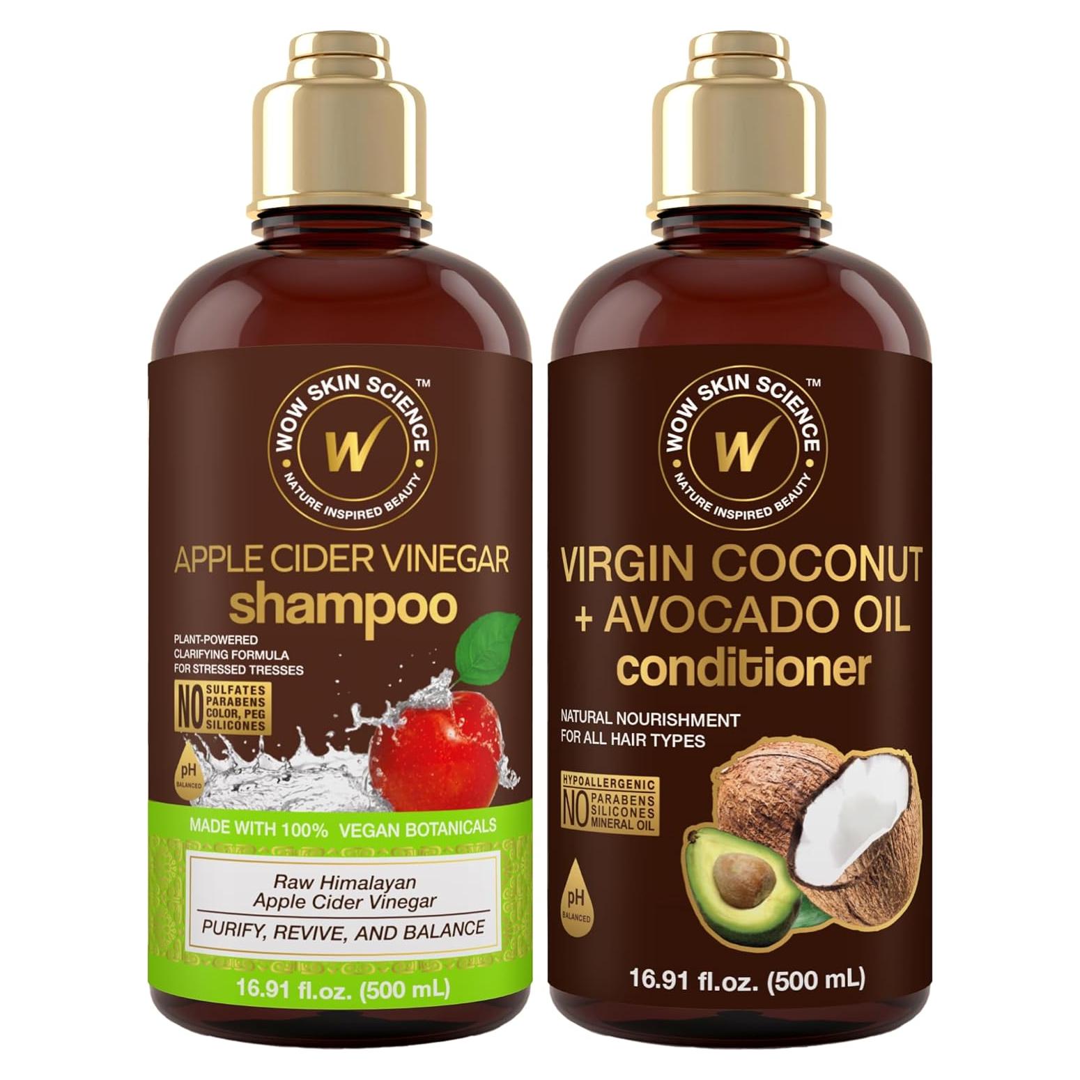 Dúo Champú y Acondicionador WOW Skin Science 500 ml