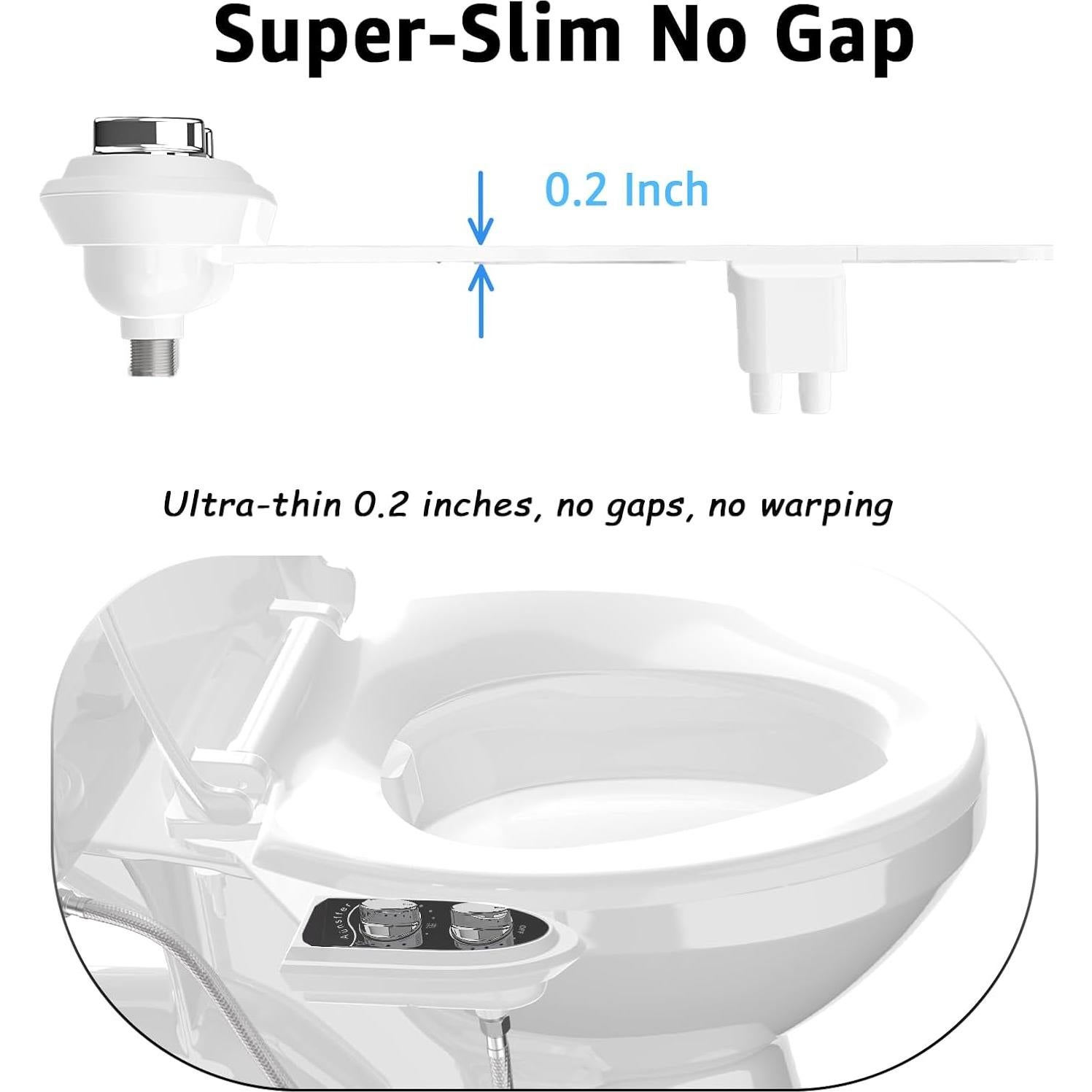 Accesorio de Bidet Aünsffer Negro, 3 Modos de Lavado, Instalación Fácil