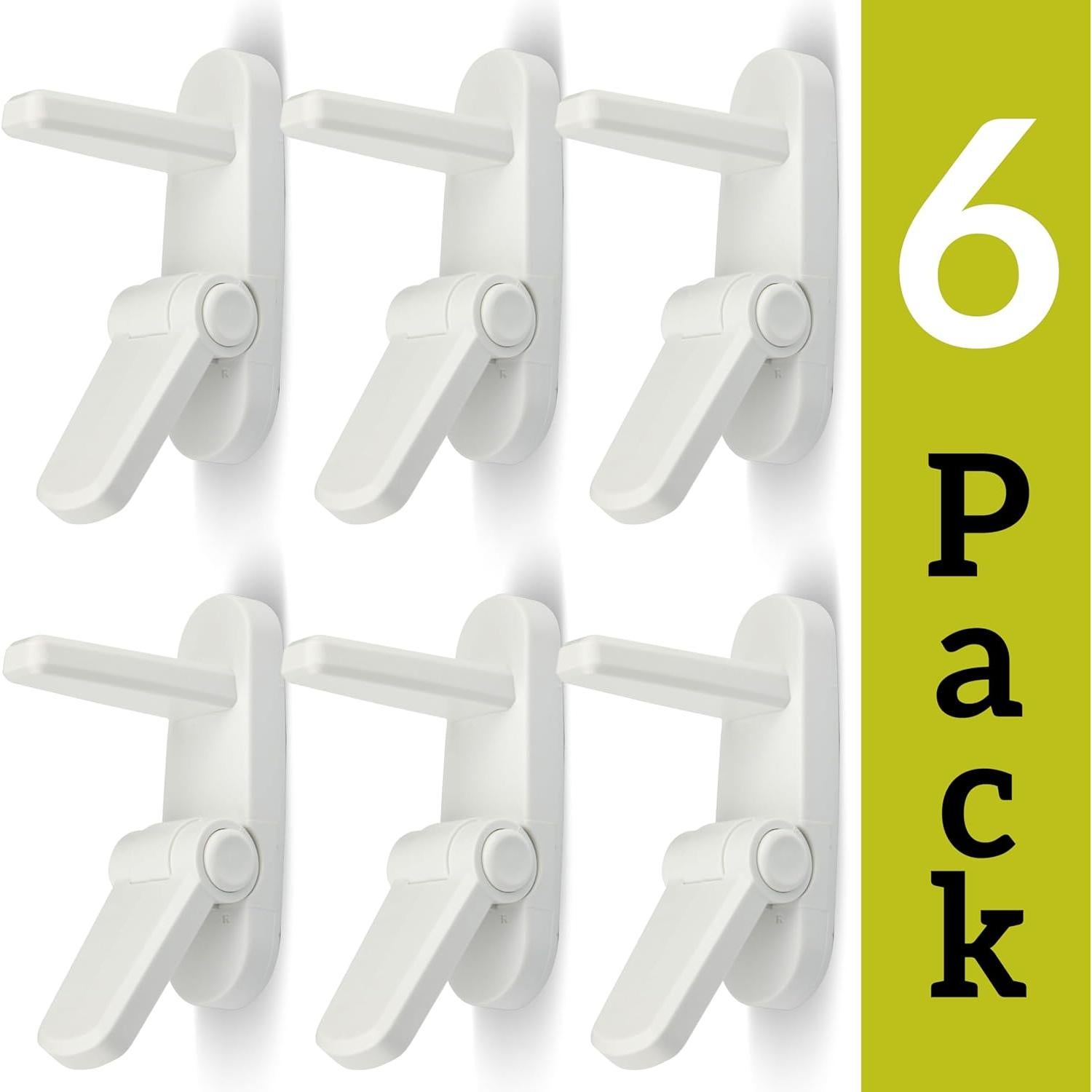 Bloqueo de Palanca de Puerta para Bebés DLL6 - Paquete de 6