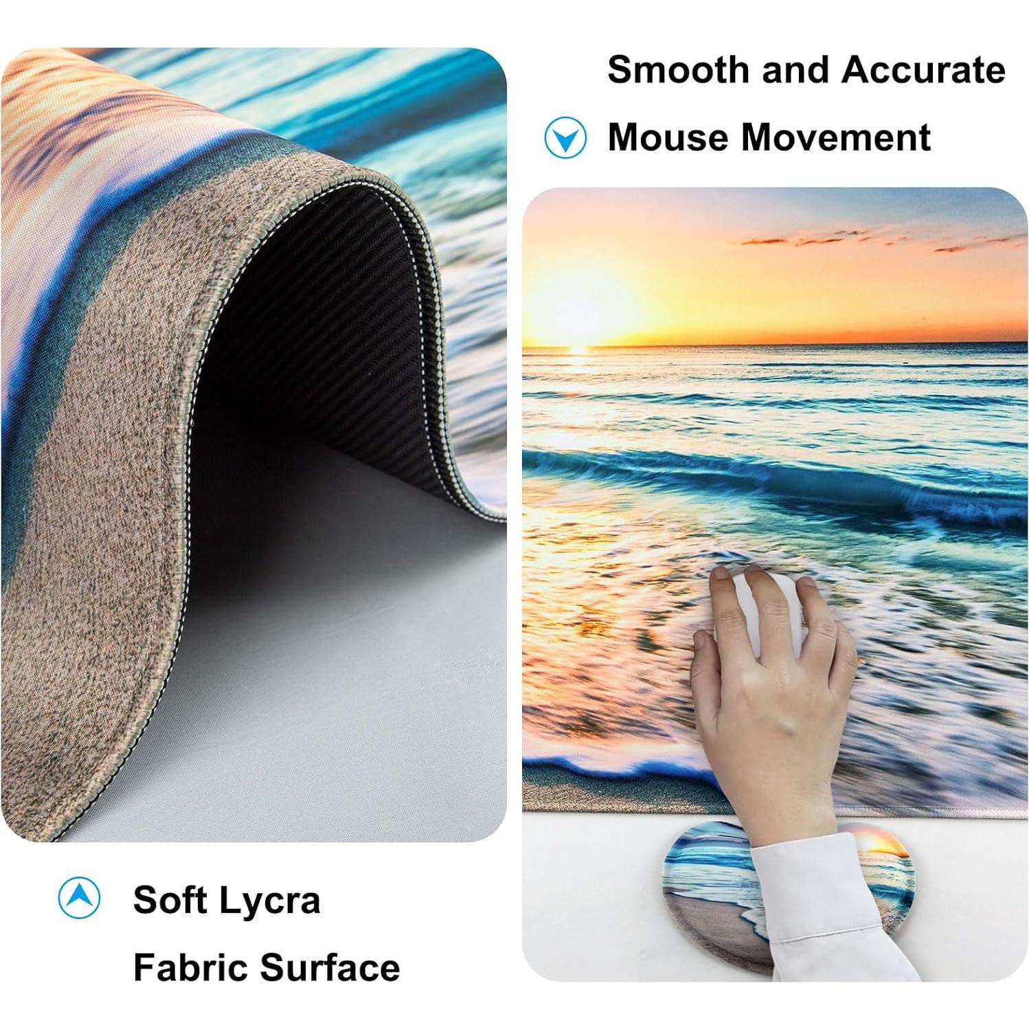 Set 4 en 1 Reposamuñecas Ergonómico Wiabsi Playa XXL