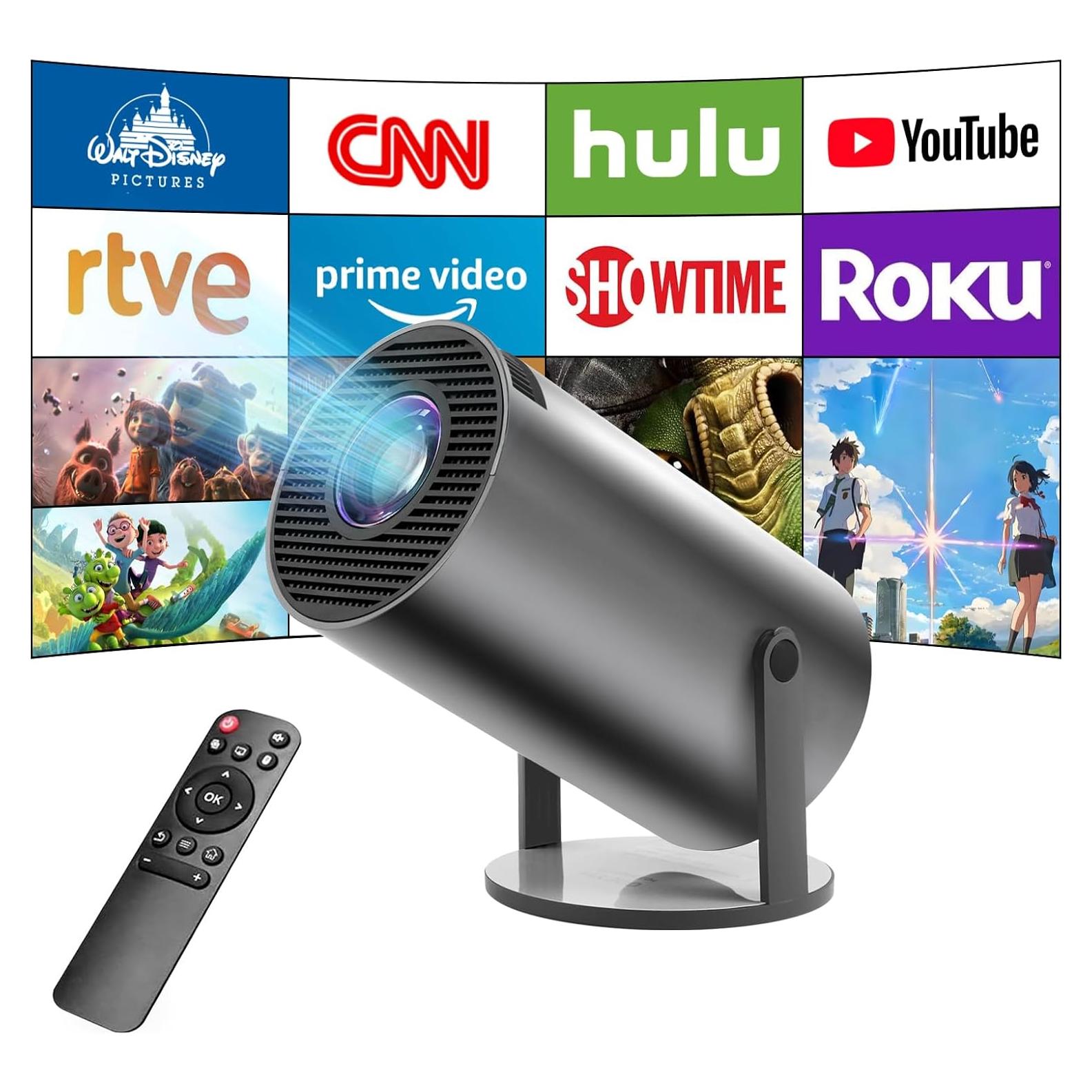 Mini Proyector Astarama 4K Portátil Wifi 6 Bluetooth 5, Pantalla 330 cm