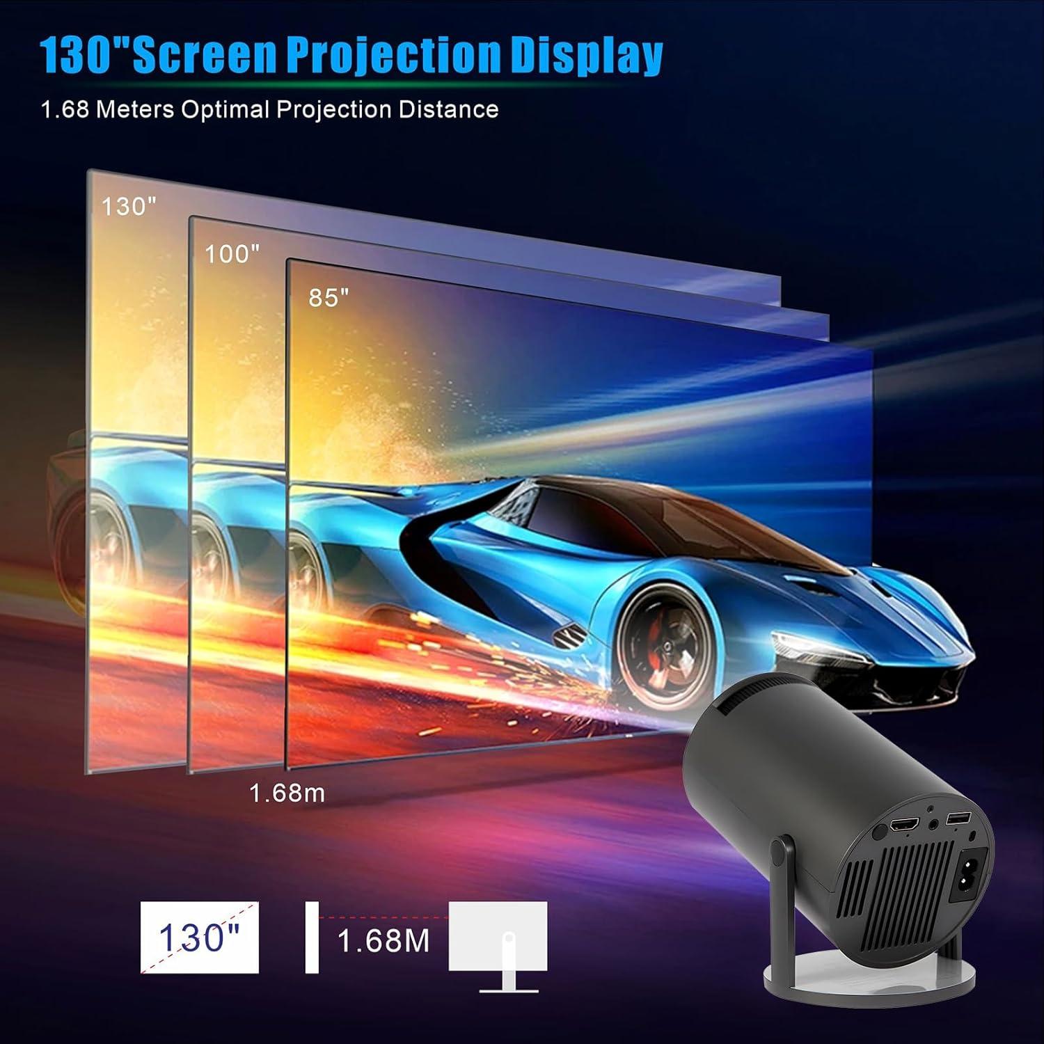 Mini Proyector Astarama 4K Portátil Wifi 6 Bluetooth 5, Pantalla 330 cm