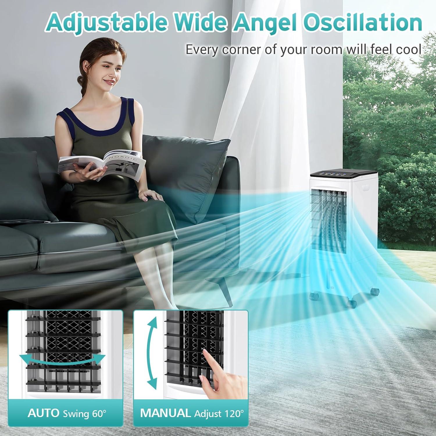 Acondicionador de Aire Portátil BALIFIR 2025 3 en 1 6L Negro