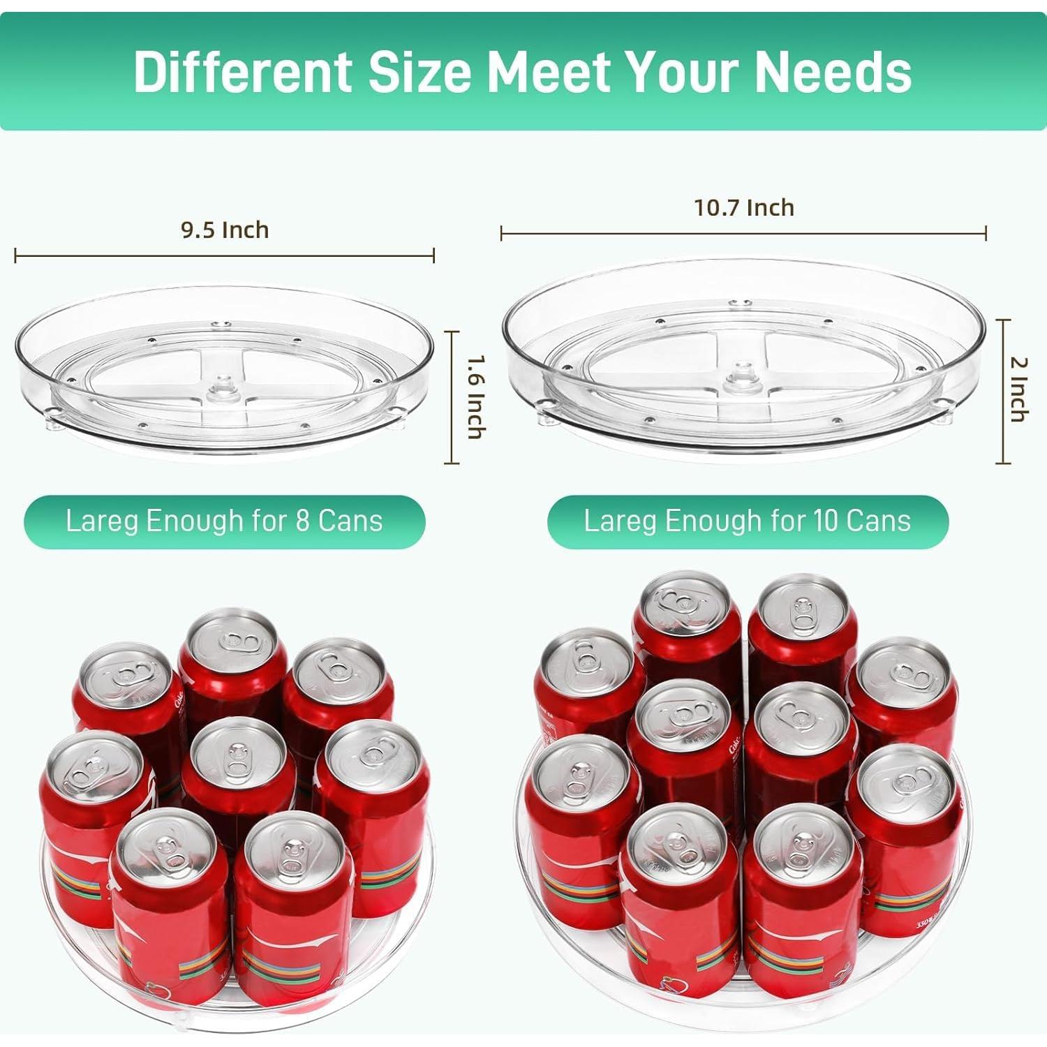 Organizadores Giratorios Lazy Susan Optish 24.1 y 27.2 cm