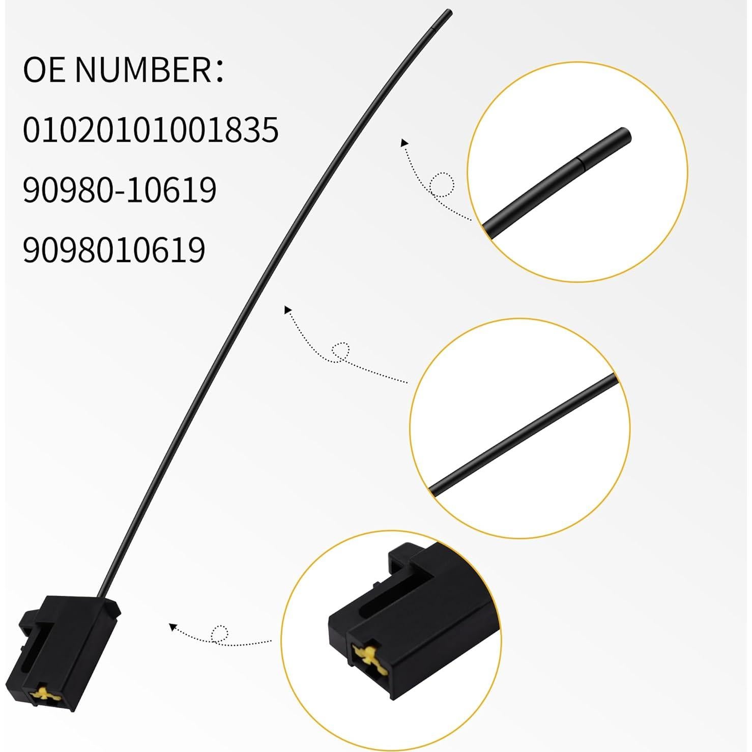 Conector de bocina 1 vía HiSport 90980-10619 para Toyota