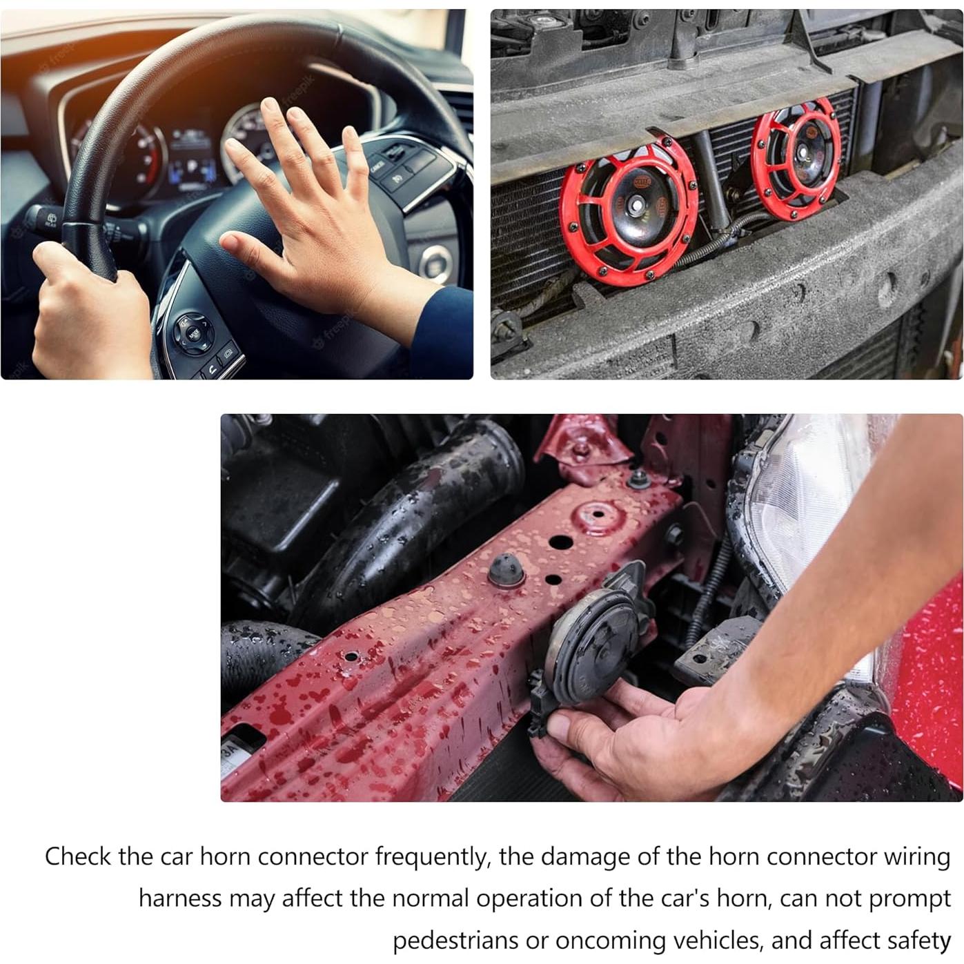 Conector de bocina 1 vía HiSport 90980-10619 para Toyota