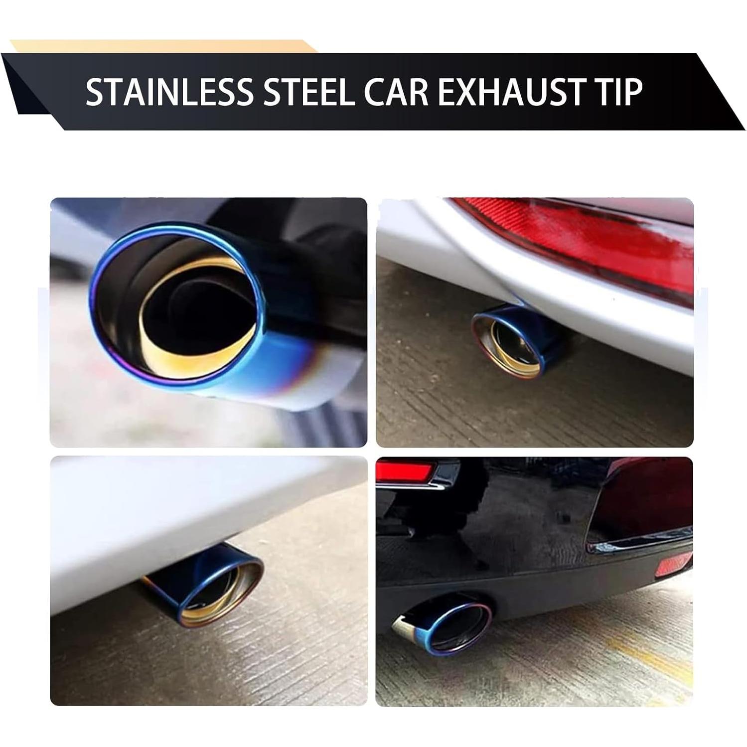 Tubería de Escape Recta UGSHY 13.97 cm x 6.35 cm Azul