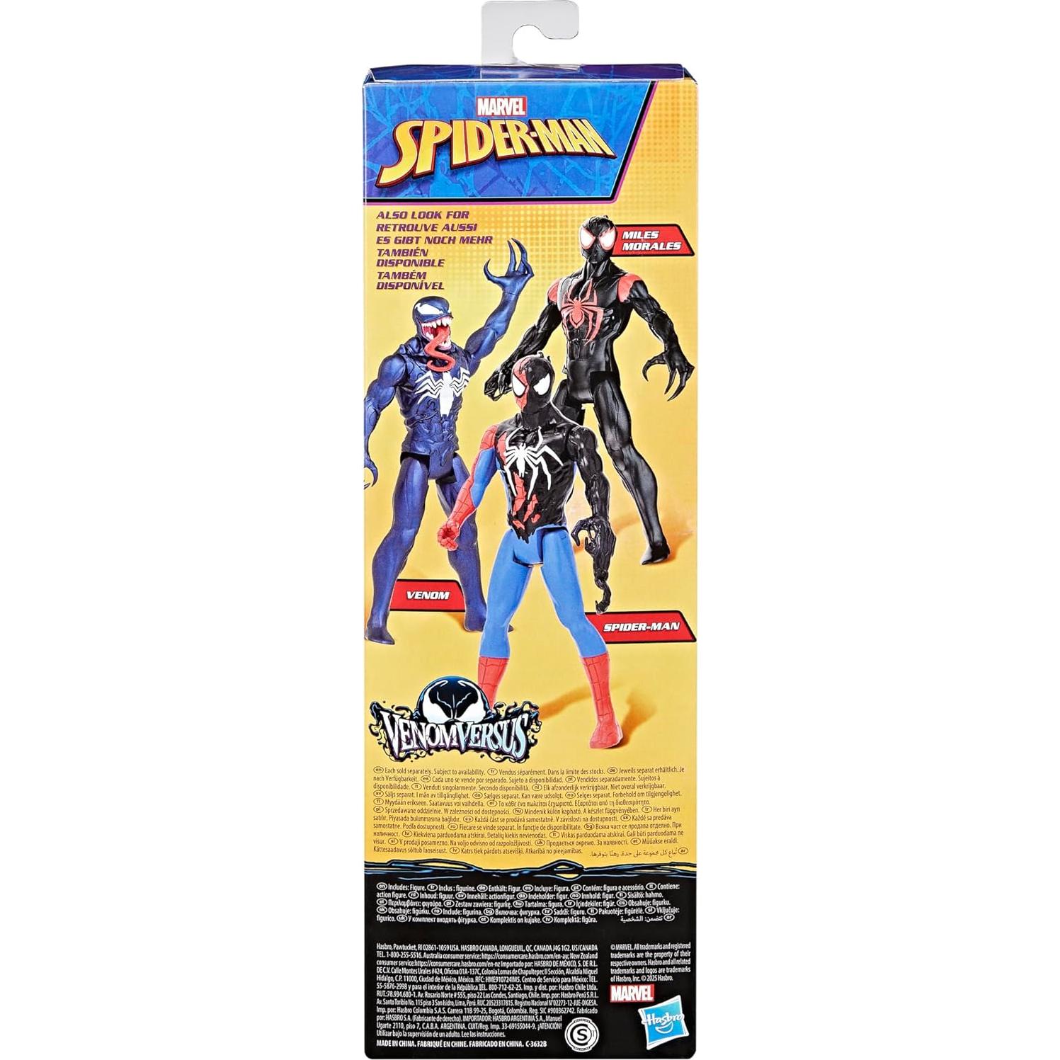 Spider-Man Marvel VenomVersus Titan Hero Series Action Figure, 12-Inch (30 cm) Super Hero Action Figures & Toys for Kids Ages 4+