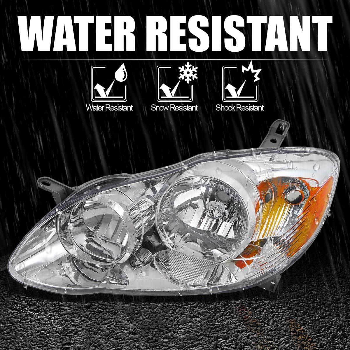 Faros de Lente Clara Spec-D Tuning para Toyota Corolla 2003-2008