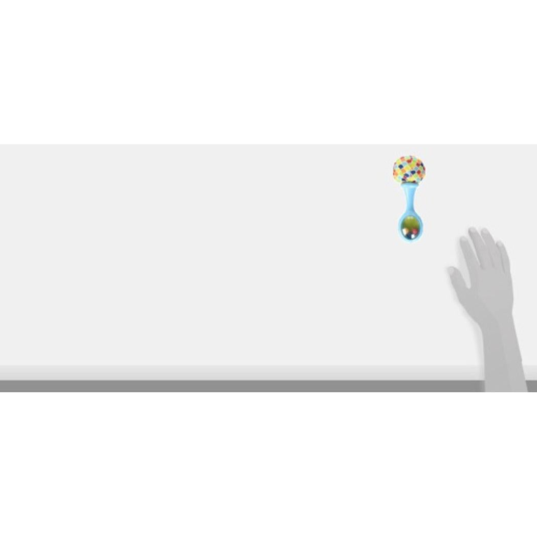 Fisher-Price Newborn Toys Rattle 'n Rock Maracas, Set of 2 Soft Musical Instruments for Babies 3+ Months, Blue & Orange