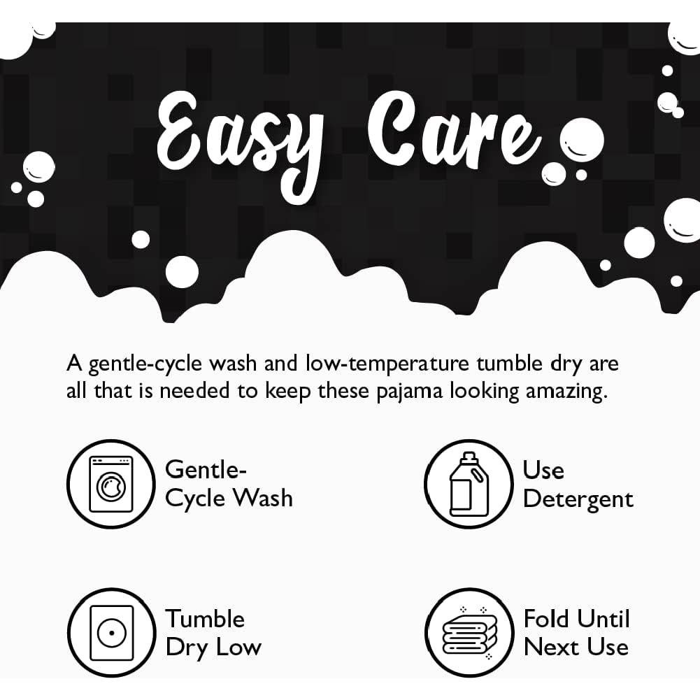 Conjunto de Pijamas Minecraft 4 Piezas Algodón Niños 6-12 Años