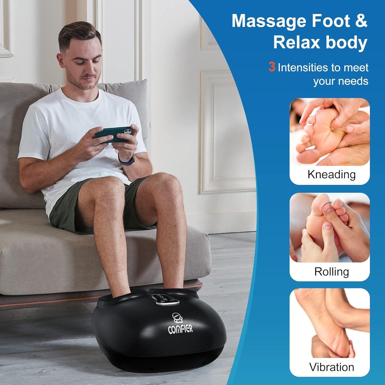 Masajeador de Pies Comfier CF-521 Shiatsu con Calor y Compresión