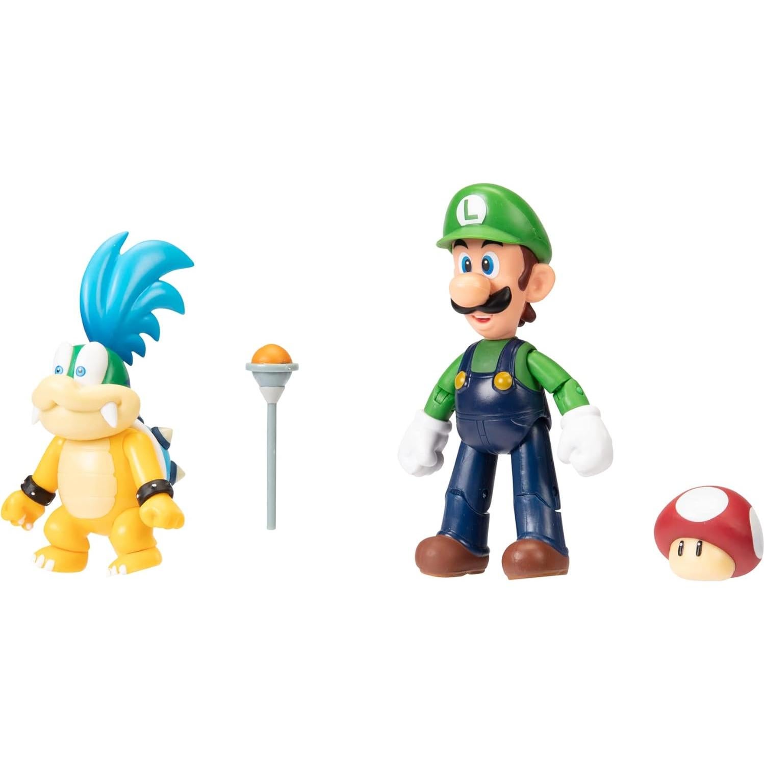 Figura de Acción Super Mario 2 Pack - Luigi y Larry Koopa