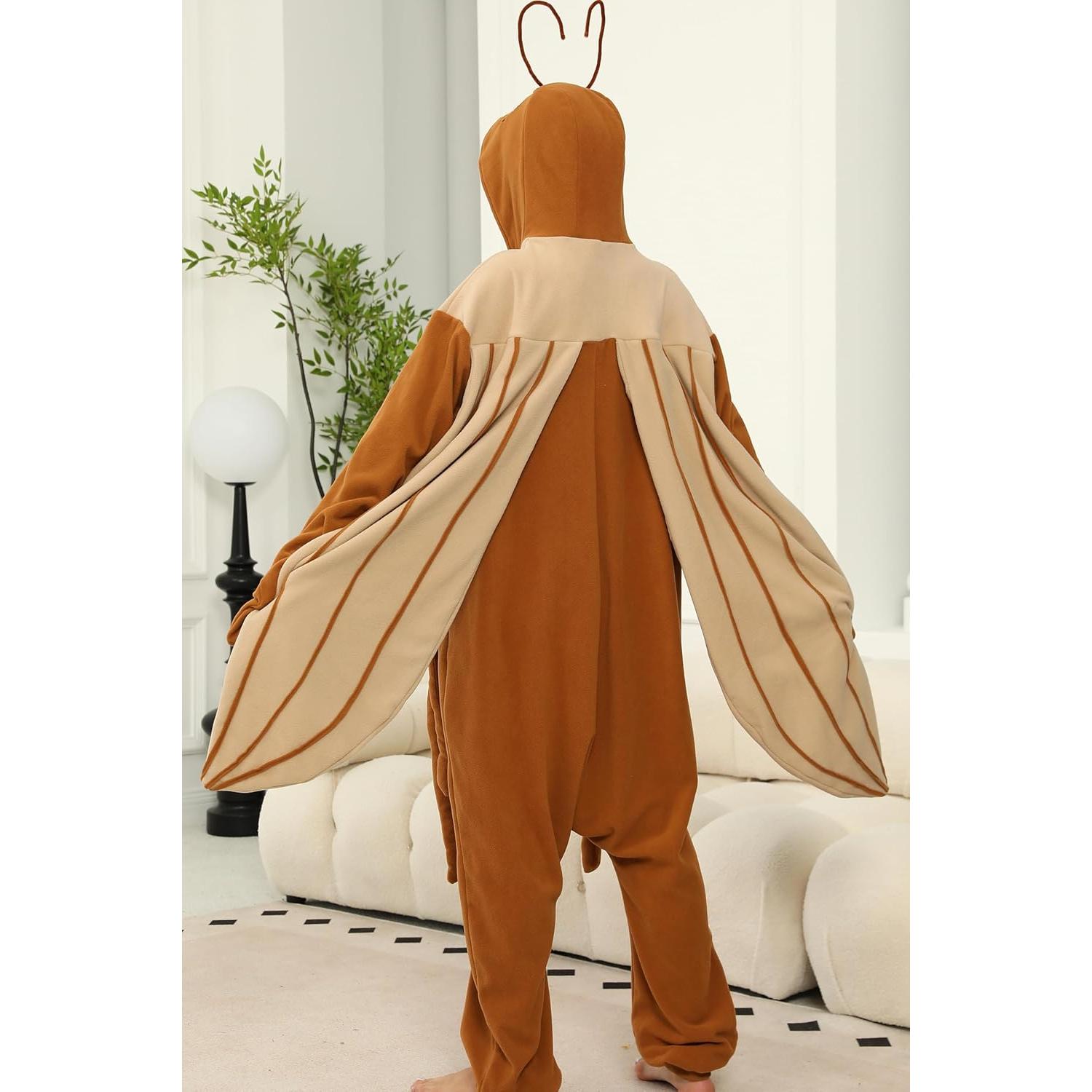 Pijama de una pieza unisex X-Pequeño Cucaracha Felpa