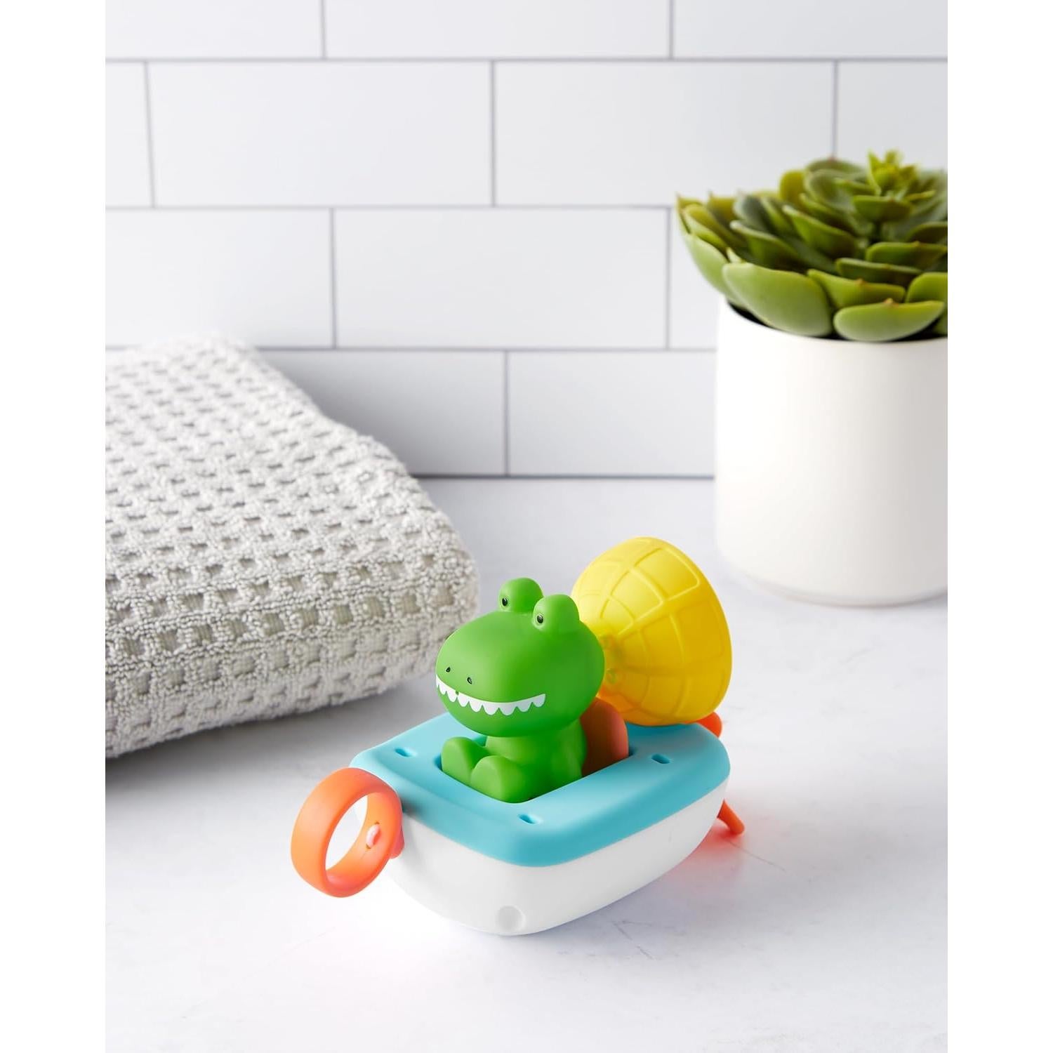 Juguete de Baño Skip Hop Cocodrilo Set 3 Piezas 12m+