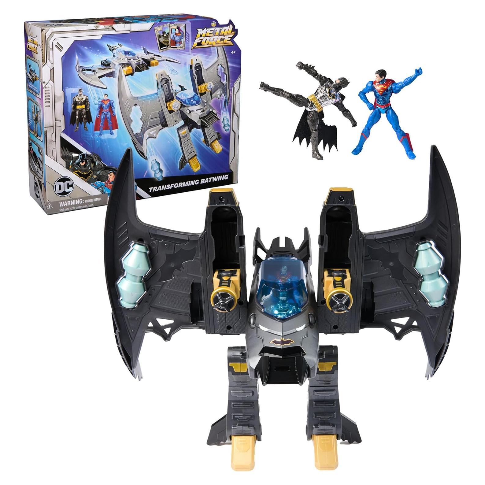 Batwing Transformable Metal Force Spin Master 2-en-1 Juguete
