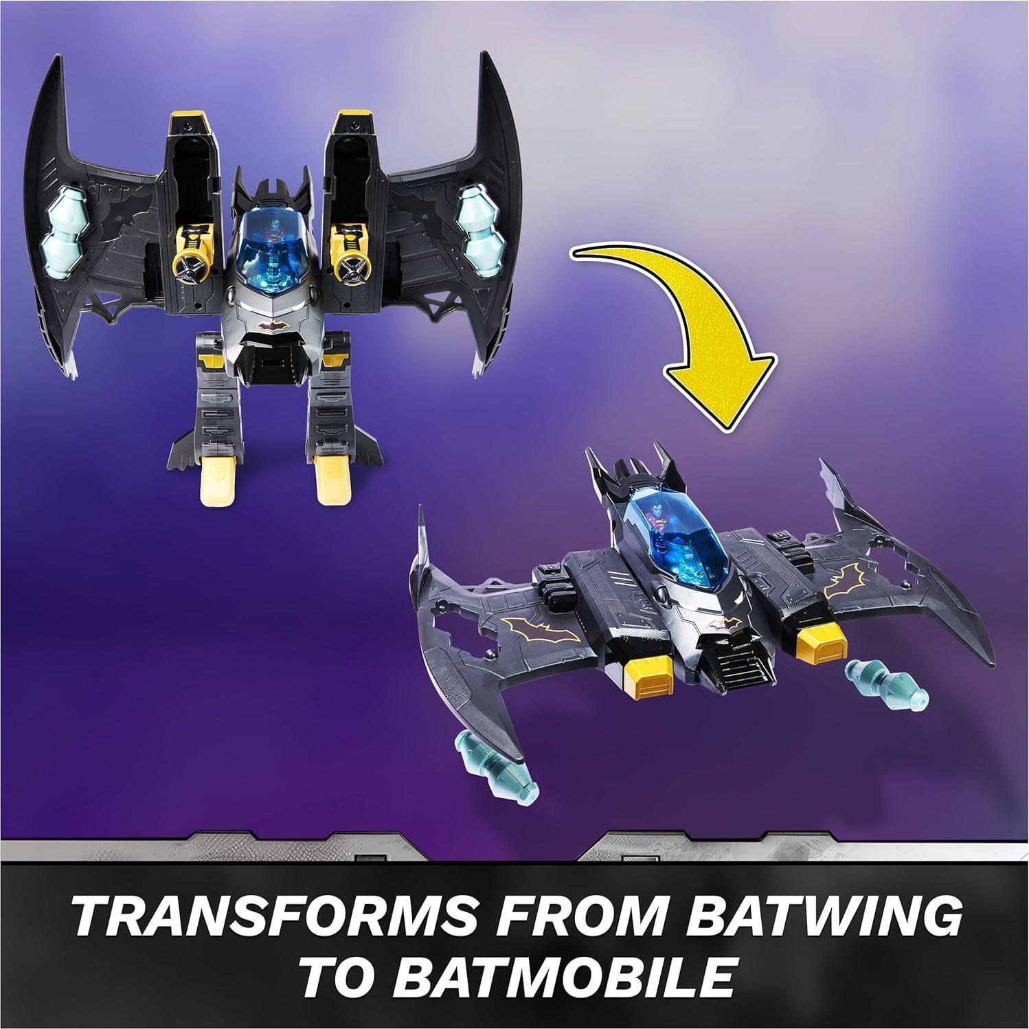 Batwing Transformable Metal Force Spin Master 2-en-1 Juguete