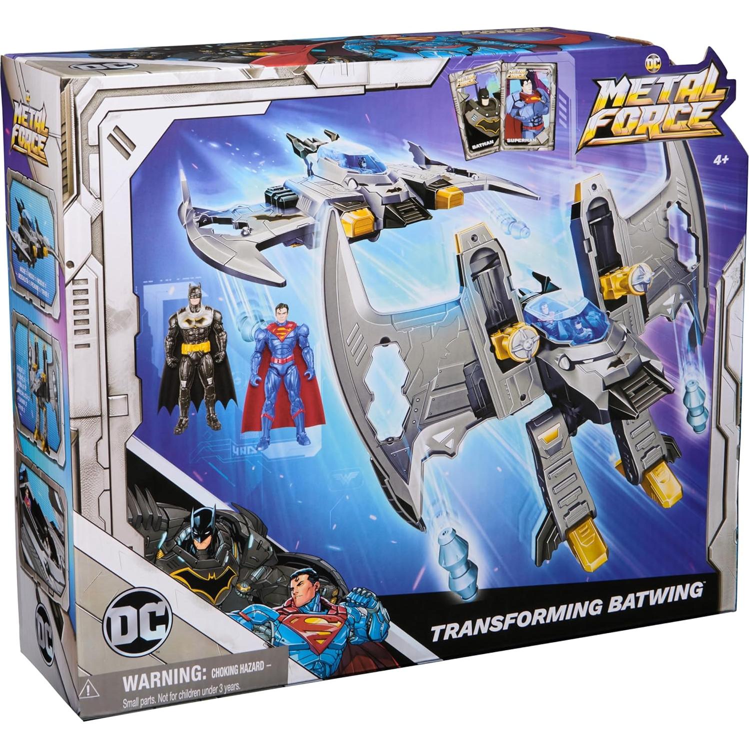 Batwing Transformable Metal Force Spin Master 2-en-1 Juguete