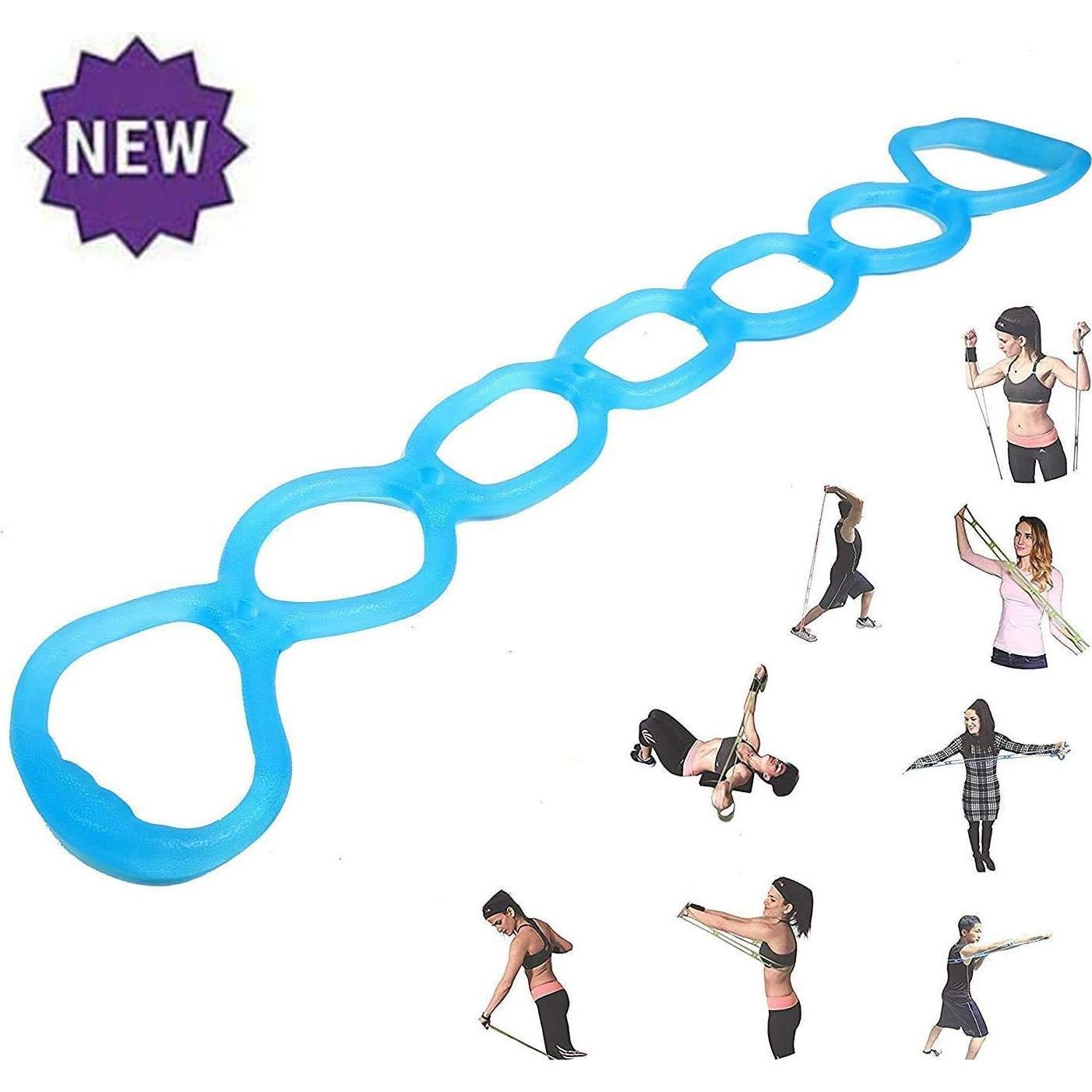 Banda de Ejercicio Elástica Xemz 7 Anillos 61x12.5cm Azul