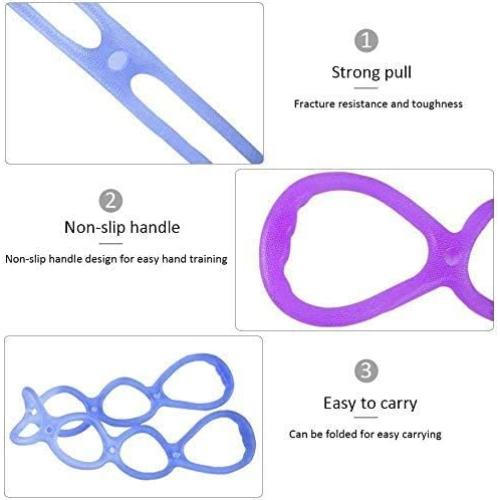 Banda de Ejercicio Elástica Xemz 7 Anillos 61x12.5cm Azul