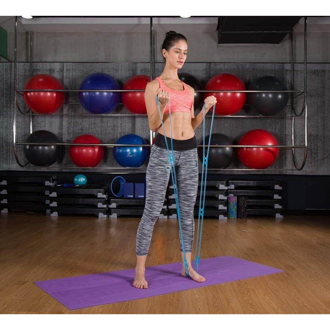 Banda de Ejercicio Elástica Xemz 7 Anillos 61x12.5cm Azul