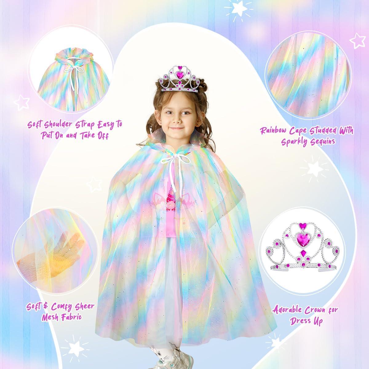Vestido de Princesa Meland para Niñas 3-8 Años con Accesorios