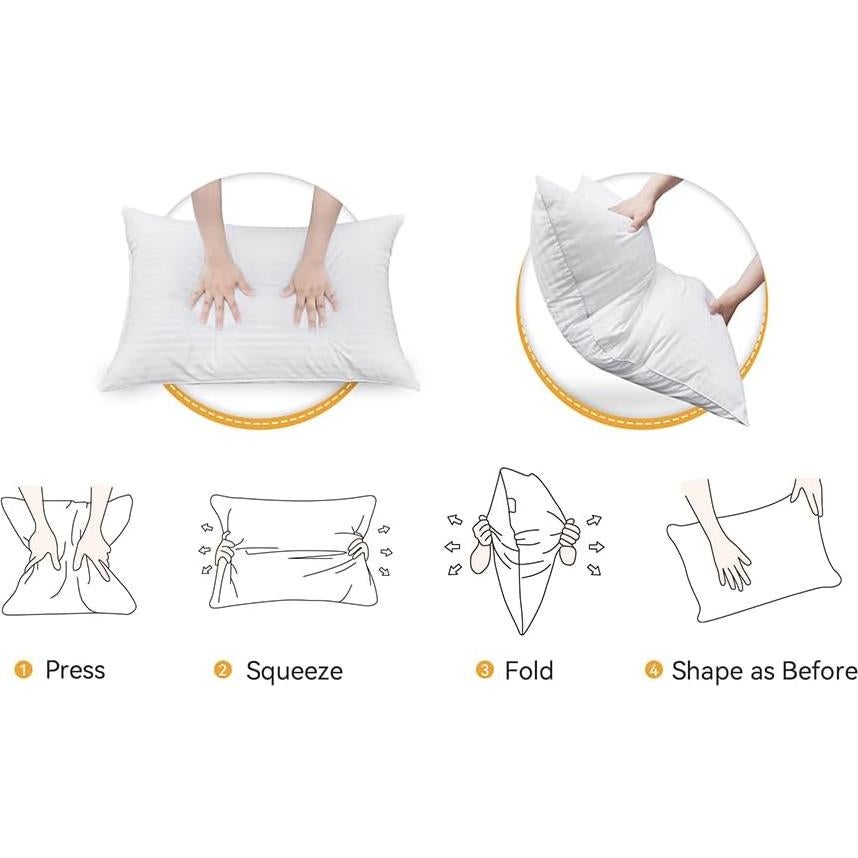 Juego de 2 Almohadas King Oubonun - Alternativa Plumas 50.8x91.4cm