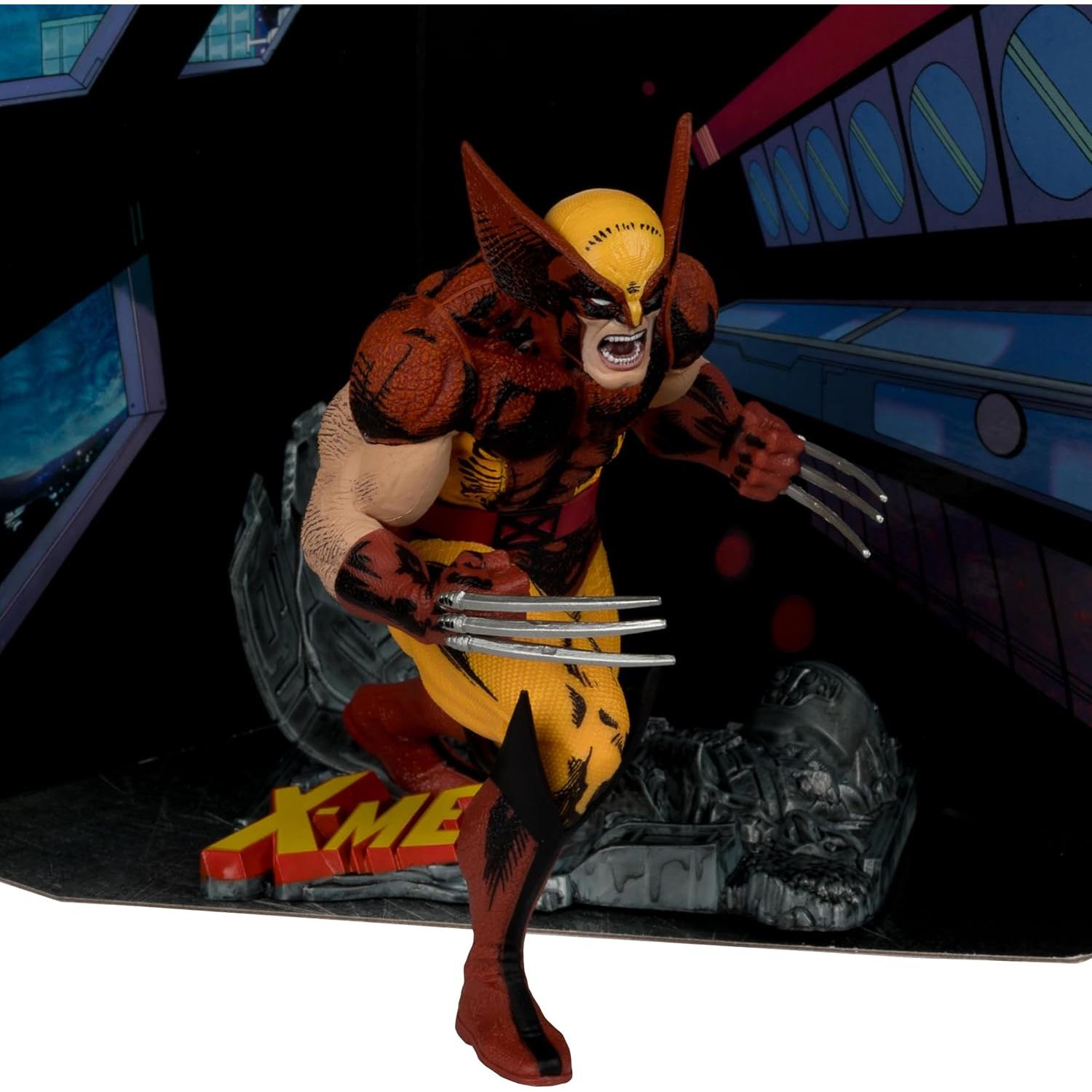 McFarlane Toys - Marvel Wolverine 1:10th Scale Posed Figure with Scene (X-Men #1)