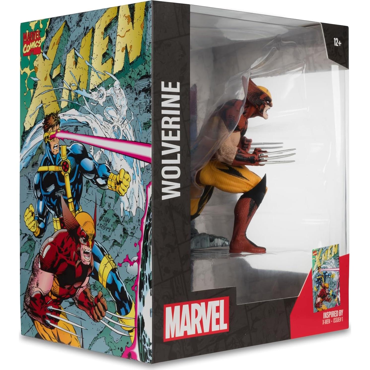McFarlane Toys - Marvel Wolverine 1:10th Scale Posed Figure with Scene (X-Men #1)