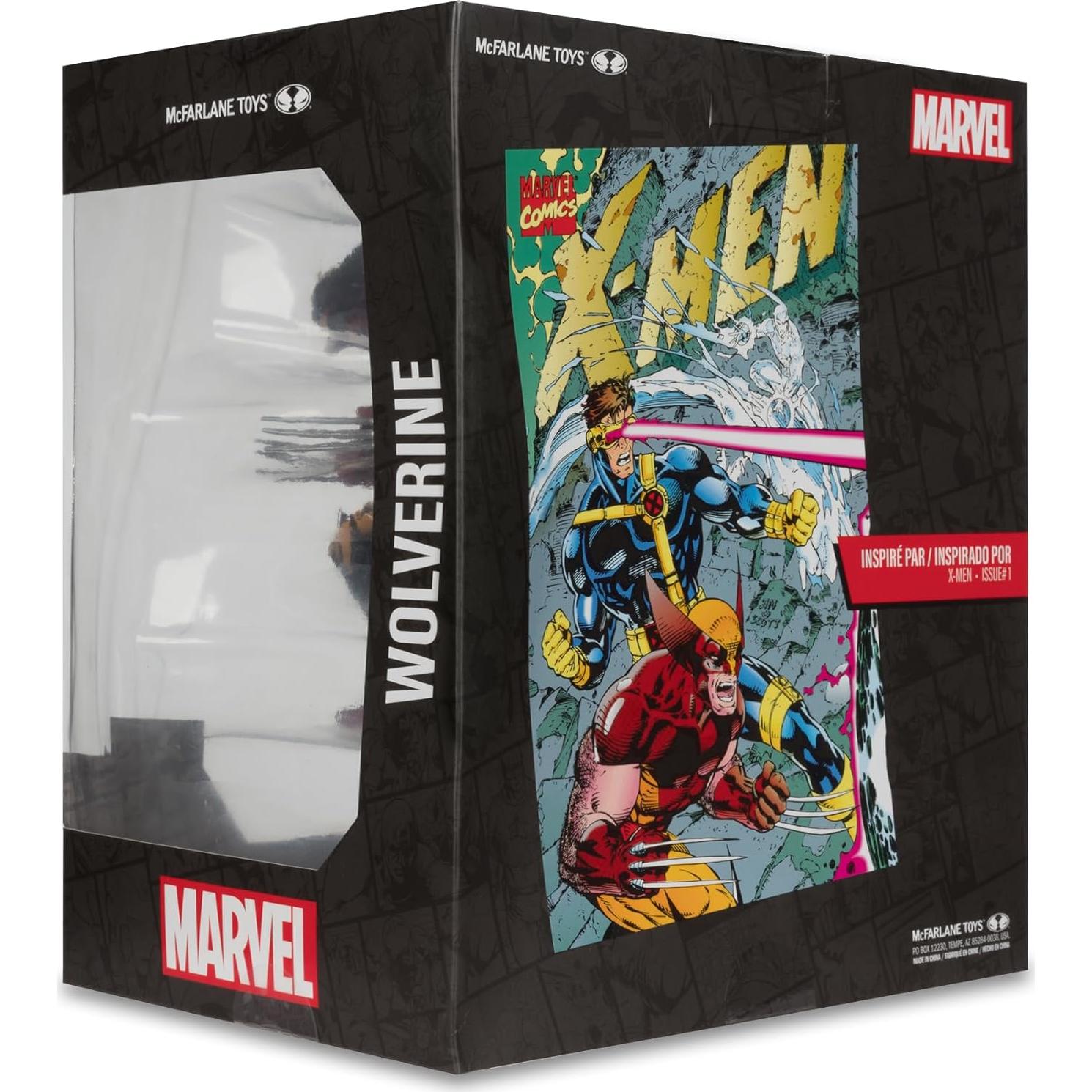 McFarlane Toys - Marvel Wolverine 1:10th Scale Posed Figure with Scene (X-Men #1)