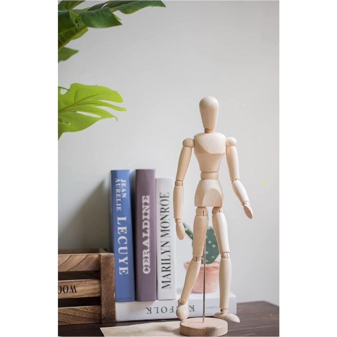 Maniquí de Madera Artístico HSOMiD 30.48 cm con Soporte