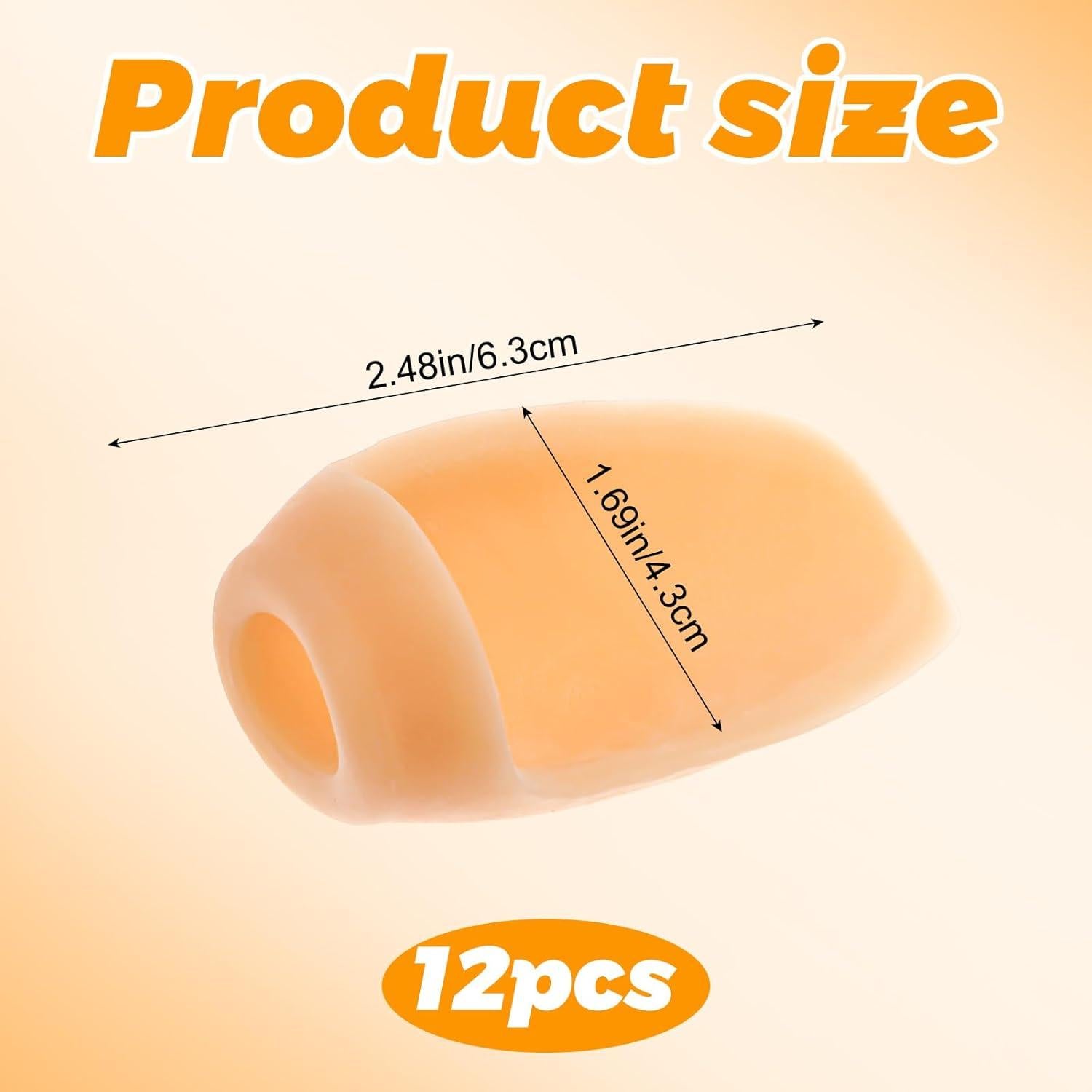 12 Protectores de Juanetes Transparentes Alivio Callos Color Piel