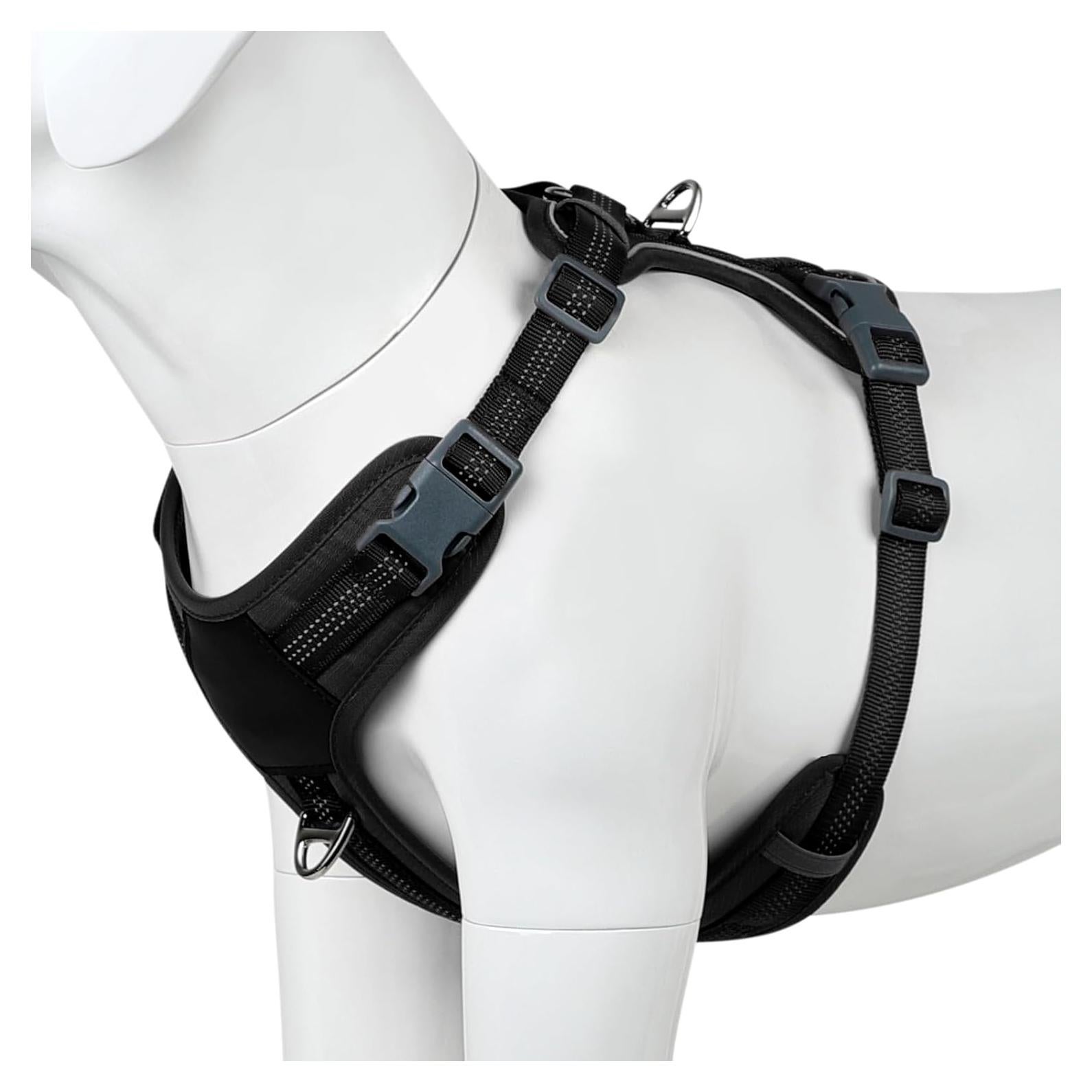 Arnés para Perros Plutus Pet XS Negro, Ajustable y Reflectante