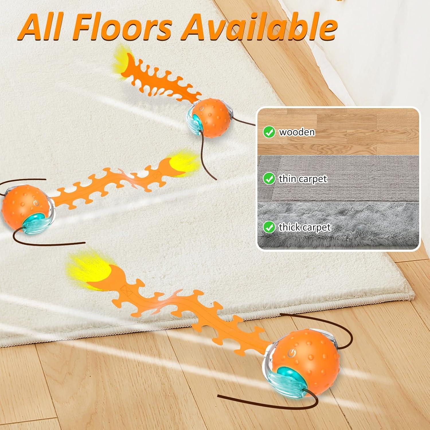 Juguete Interactivo para Gatos LEPLE P79A con Cola de Ciempiés