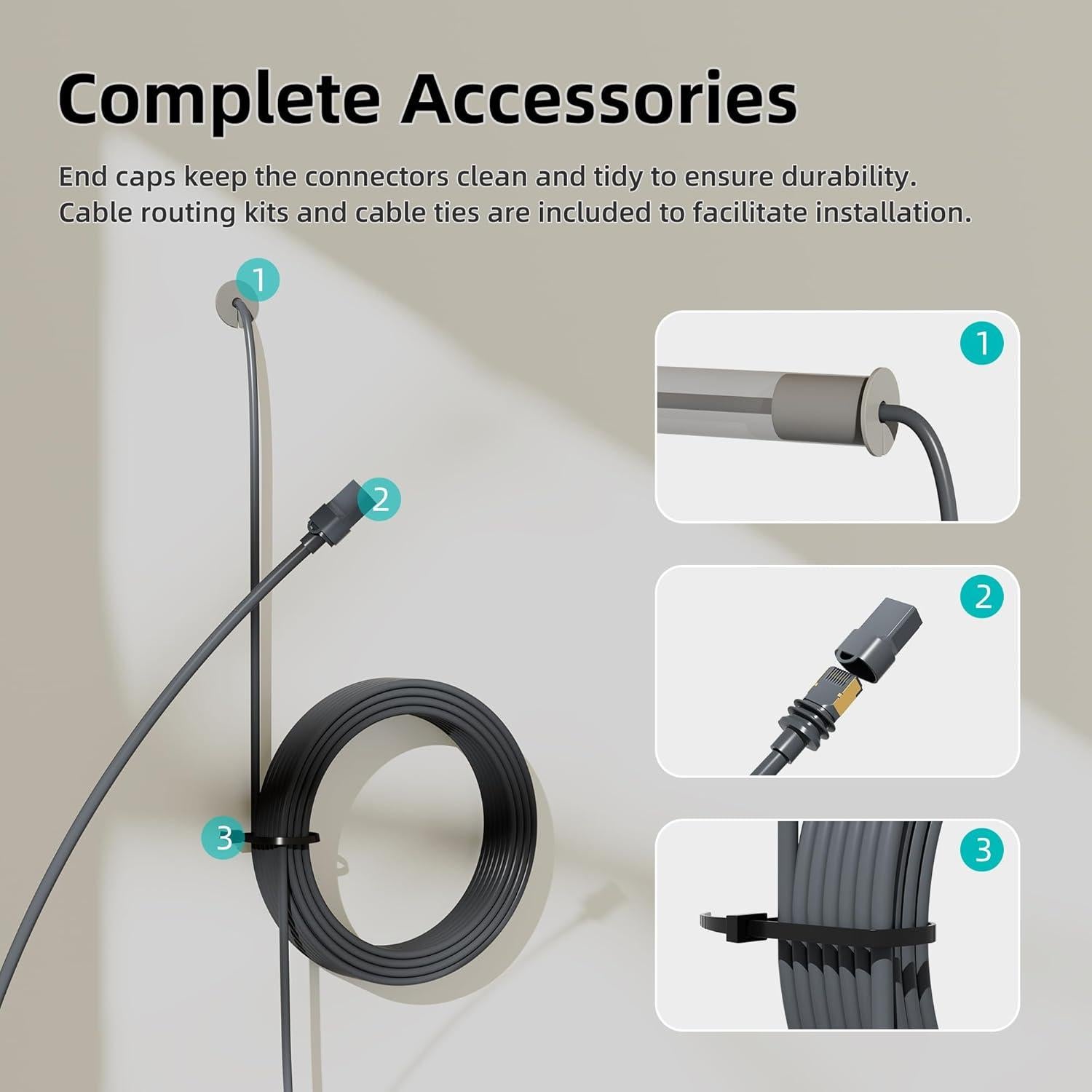 Cable de extensión EAZUSE 5m para Starlink Gen 3 impermeable