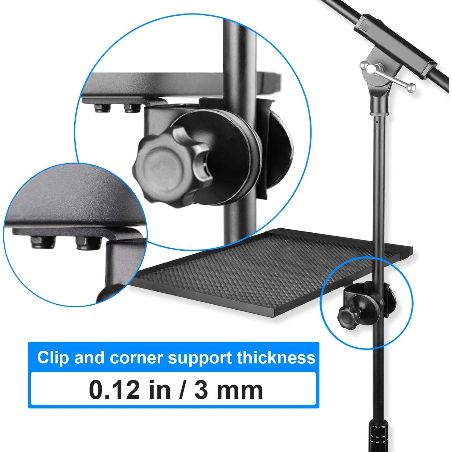 Soporte de Micrófono Mr.Power con Bandeja Ajustable 34x24cm