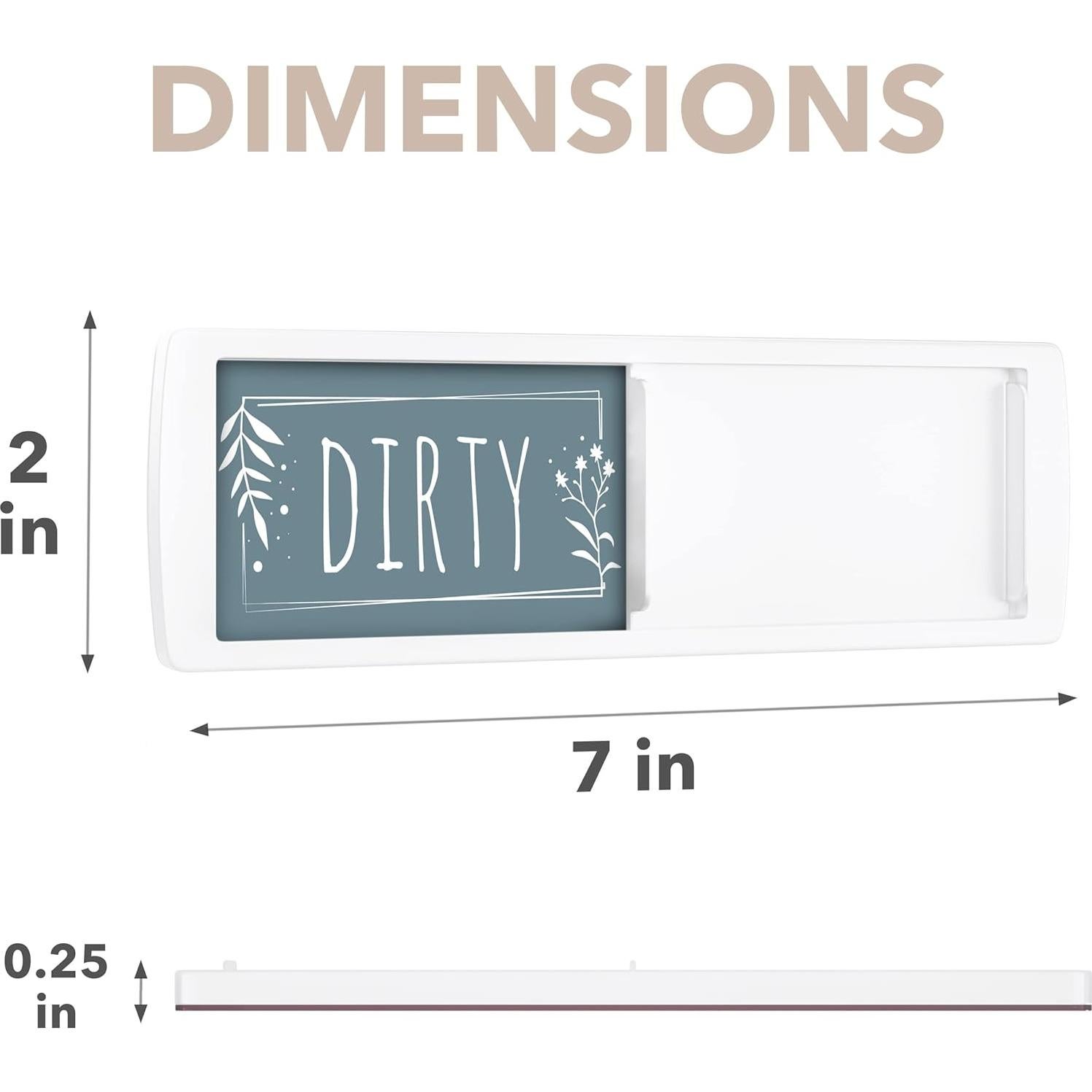 Imán de Lavavajillas Limpio Sucio Assured Signs 17.78x5.08cm