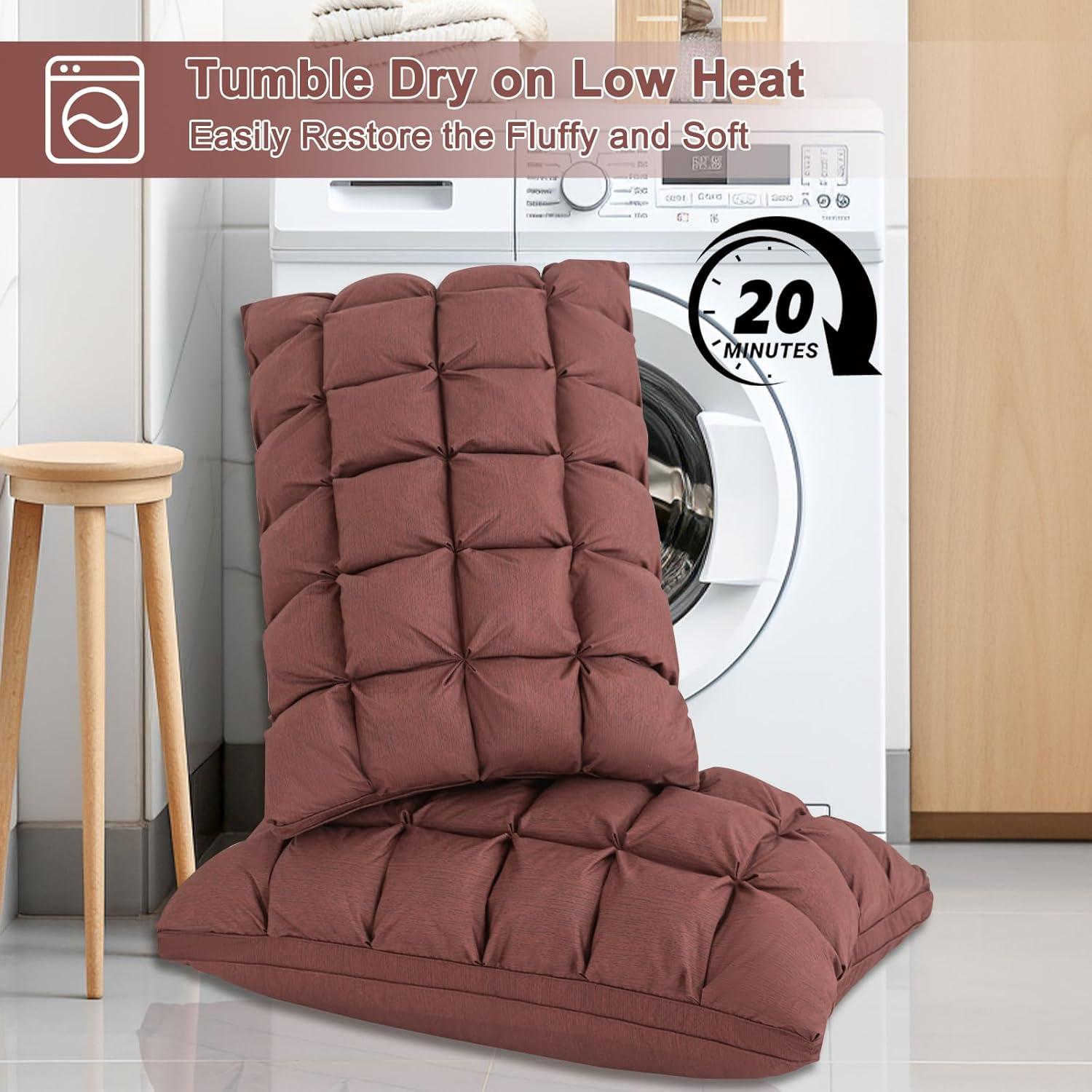 Almohada de Cama TU LUNA Estándar 66x51 cm Suave Marrón