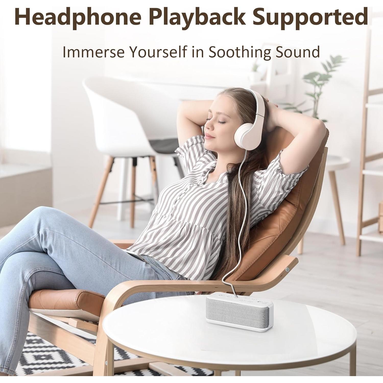 Máquina de Ruido Blanco Raynic CR1016, 42 Sonidos Relajantes