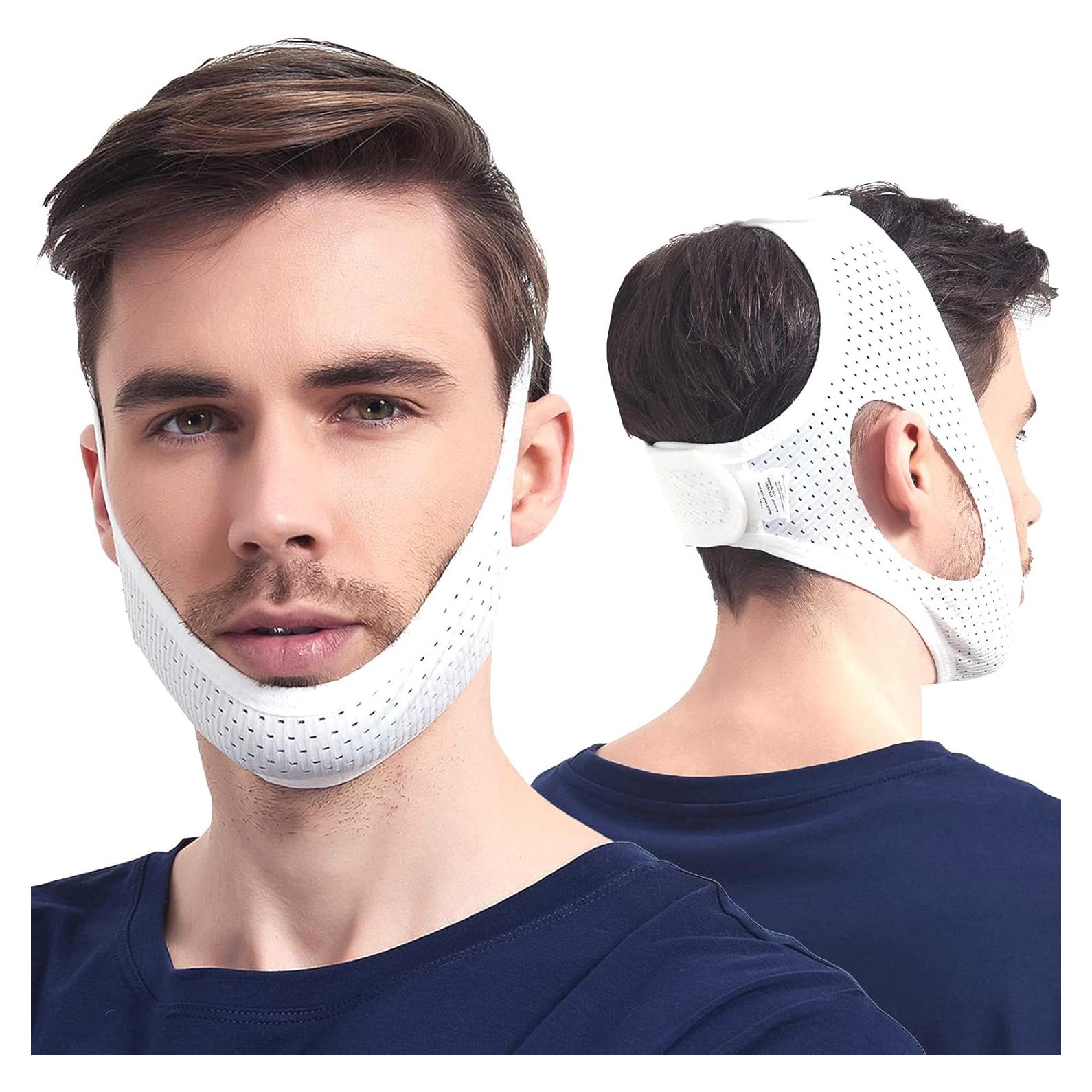 Correa de Mentón Anti Ronquidos Yootar CPAP Ajustable Malla