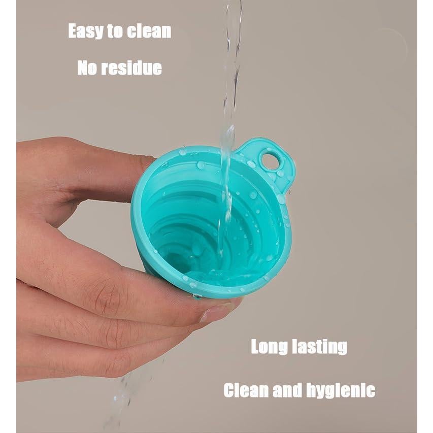 Embudo de Silicona Plegable Star Elm, 2 Tamaños, Verde