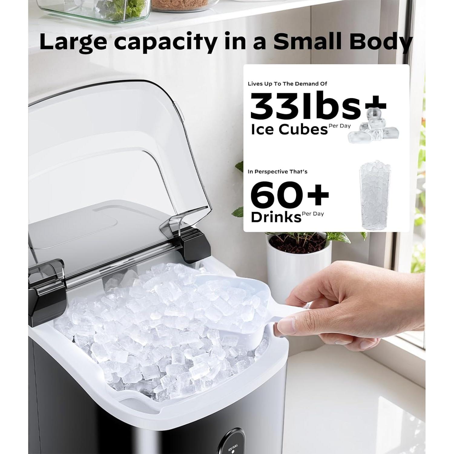 Máquina de Hielo Nugget Totnz TZIM117B-2 14.97 kg/24h