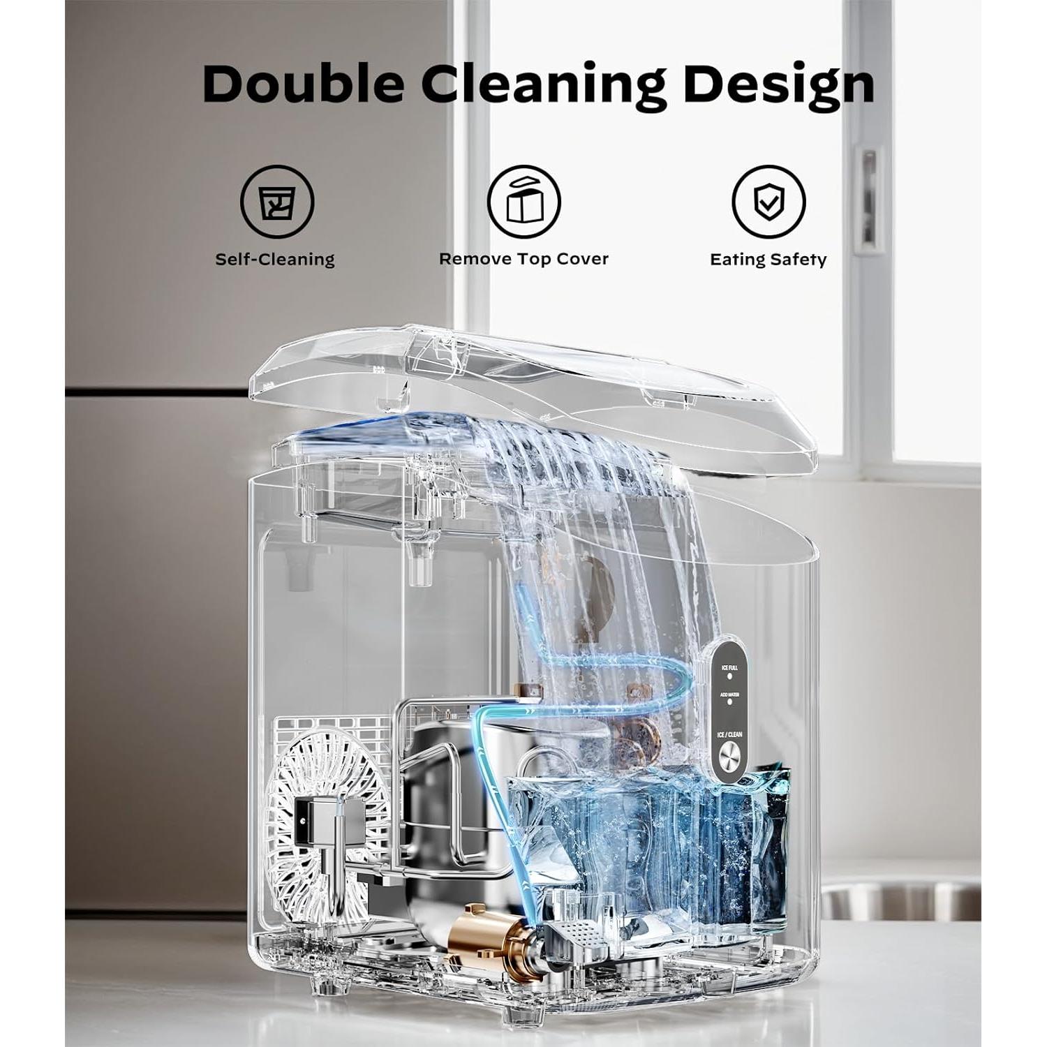 Máquina de Hielo Nugget Totnz TZIM117B-2 14.97 kg/24h