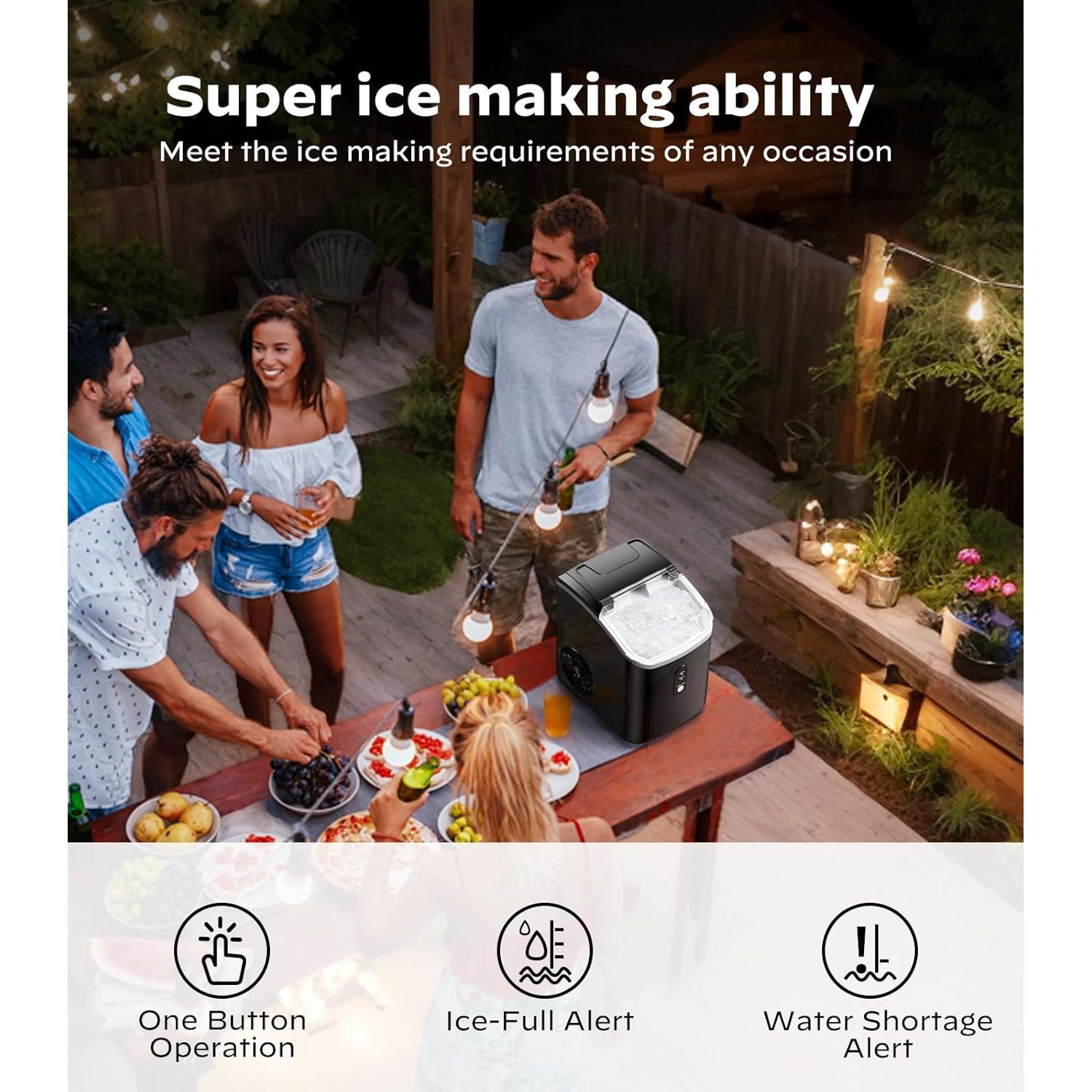 Máquina de Hielo Nugget Totnz TZIM117B-2 14.97 kg/24h