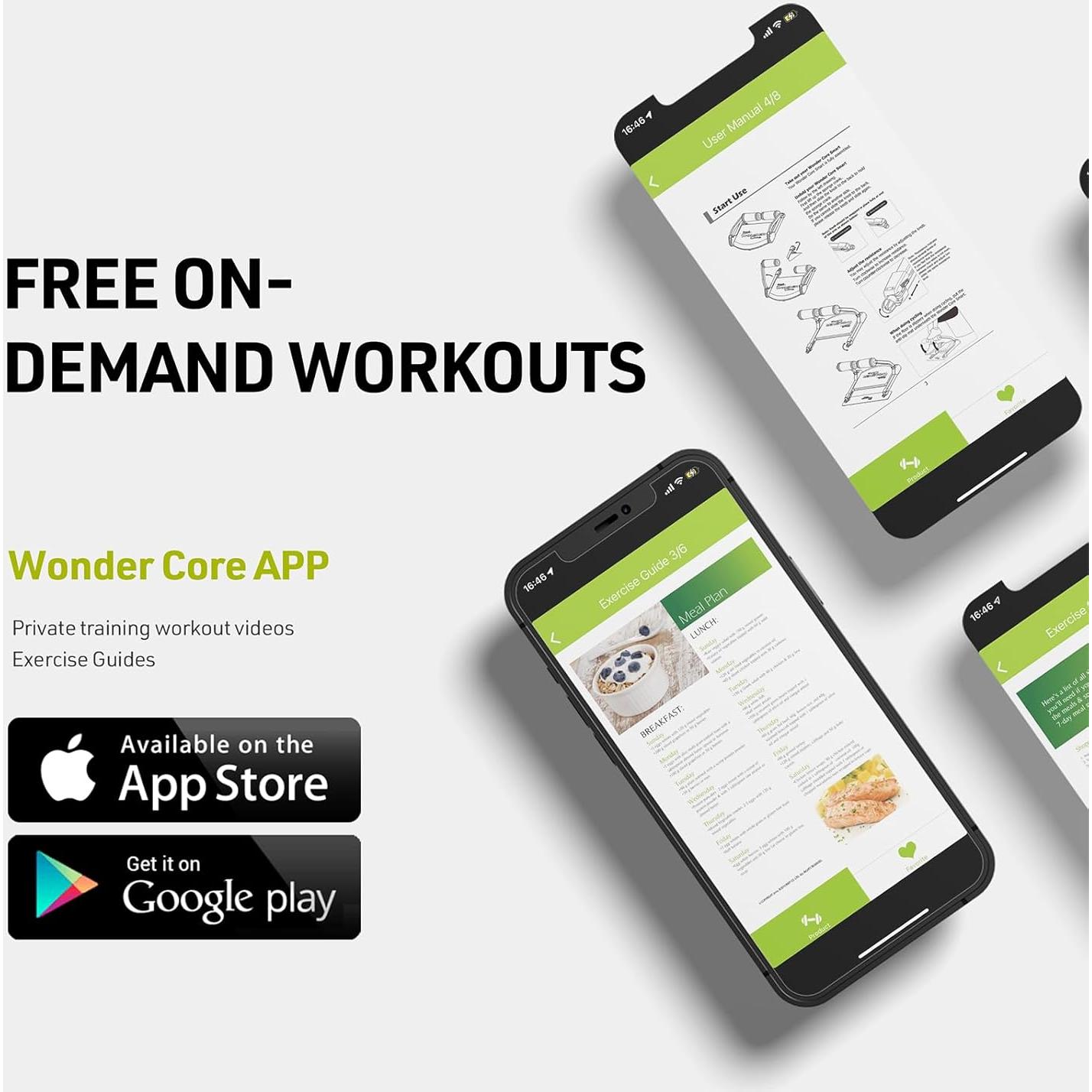 Máquina de Abdominales Wonder Core WCS-612 Verde - Entrenador Multifuncional