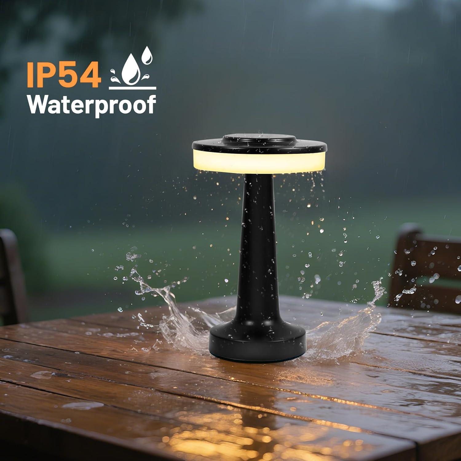 Lámpara de Mesa Inalámbrica SUNLIGTGO LED 3 Colores 3000mAh