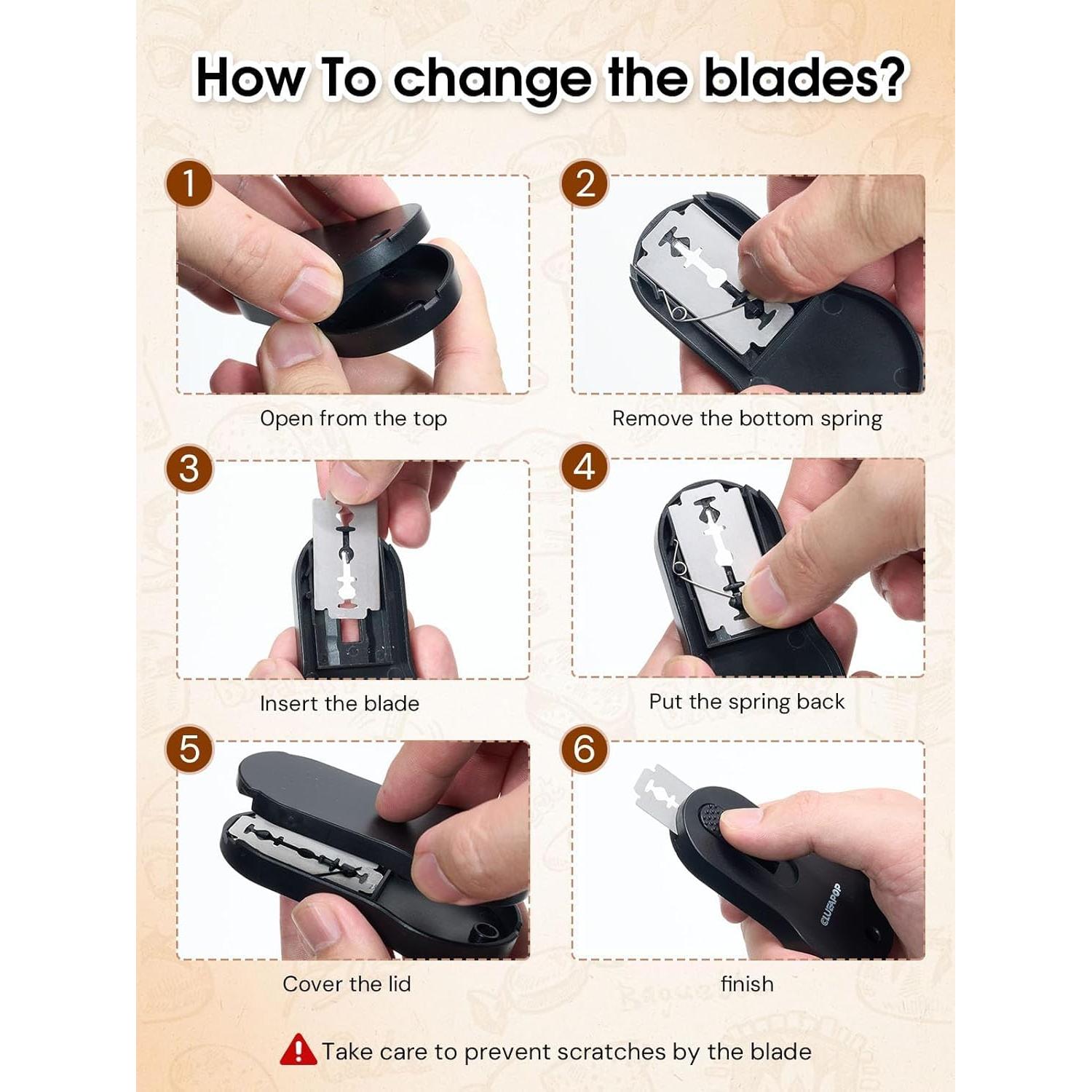 Cortador de Pan Magnético CLUEAPOP con Cuchilla Retráctil